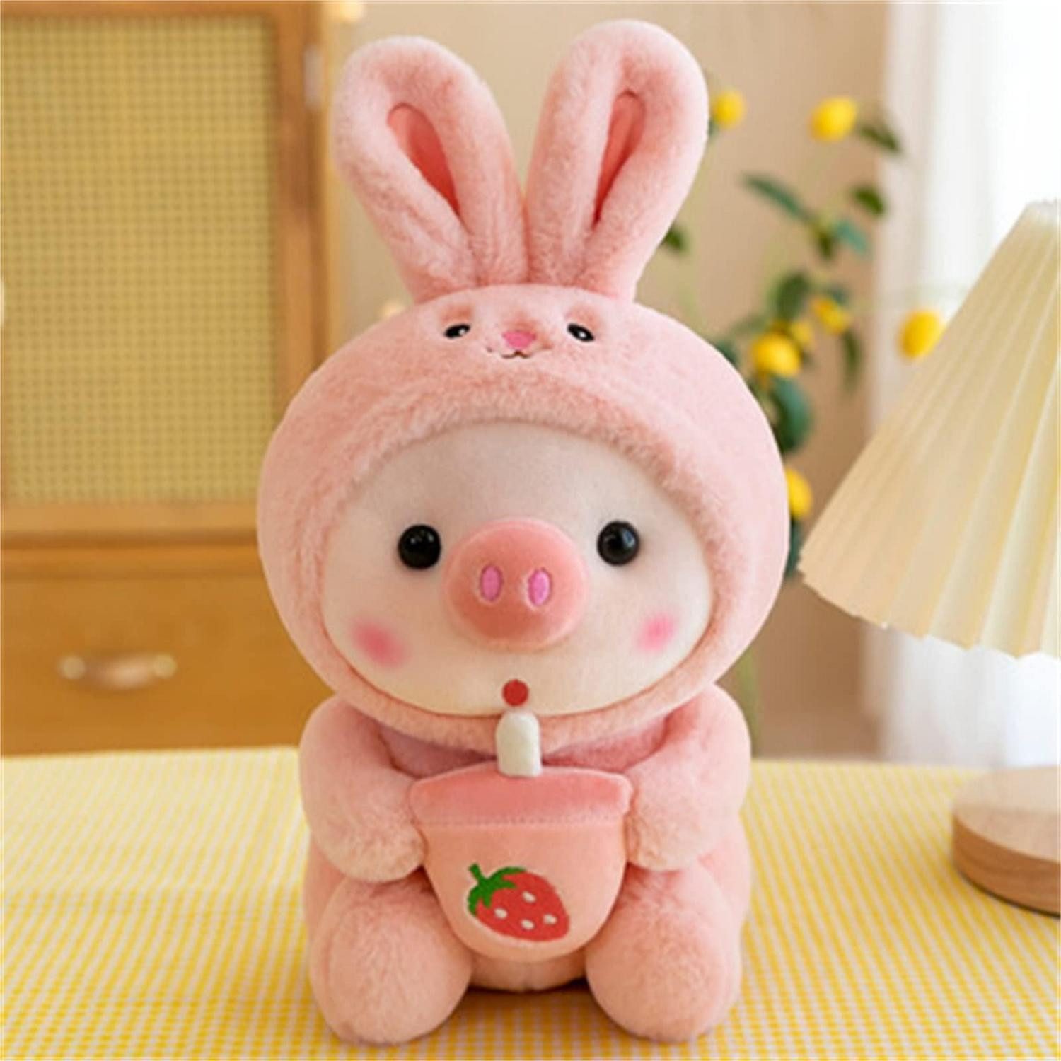 LuxusKollektion Kuscheltier Plüschtier Schwein Umarmungsspielzeug Geschenk Kinder 25 cm A