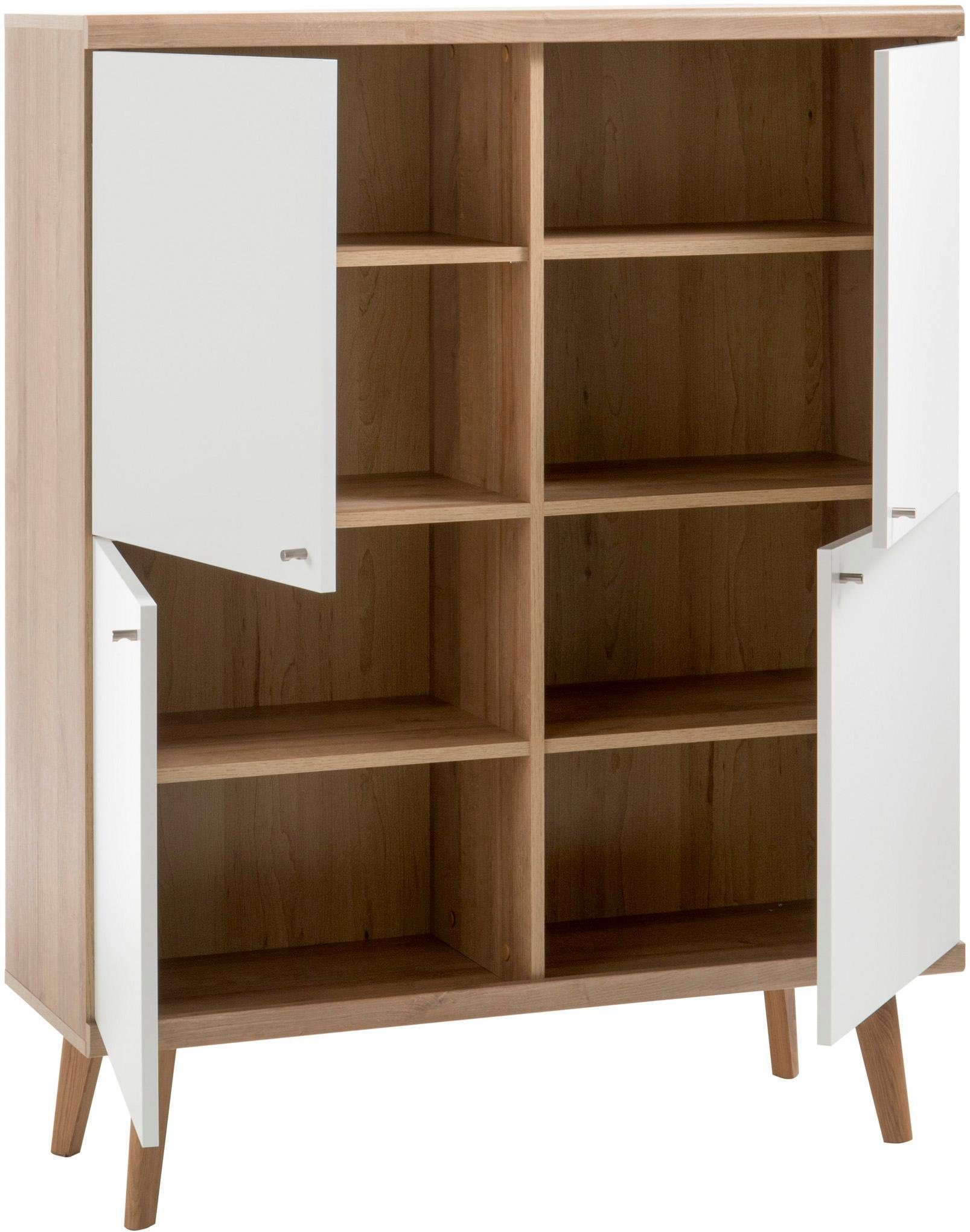 Home affaire Highboard Merle, Scandi Design, Breite 107 cm