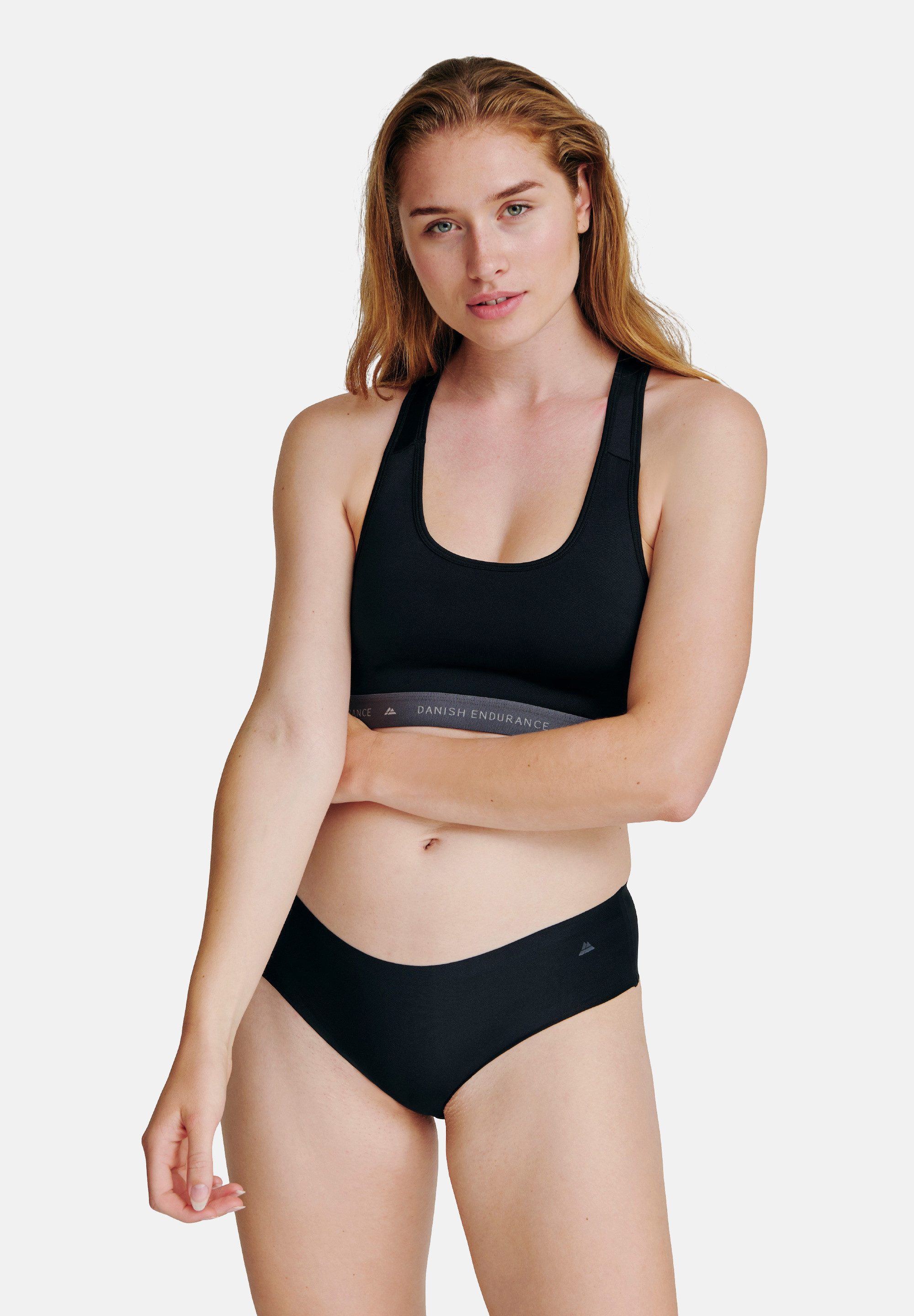 DANISH ENDURANCE Hipster Invisible Hipster (5-St) Unsichtbare Panties, Mikrofaser, Unterhose für Sport & Alltag