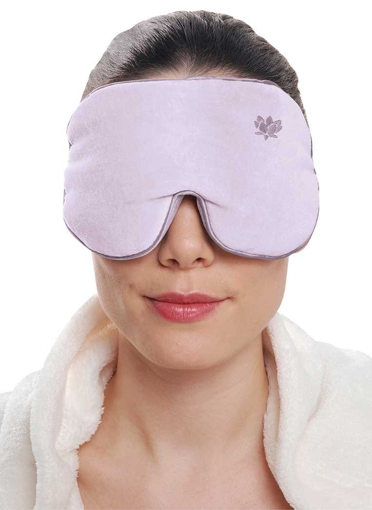 Damen Gesichtspflege Marvida Care Augenmaske Augenmaske SILKIE blau, beruhigende Augenmaske mit Leinsamenfüllung und Lavendelduf
