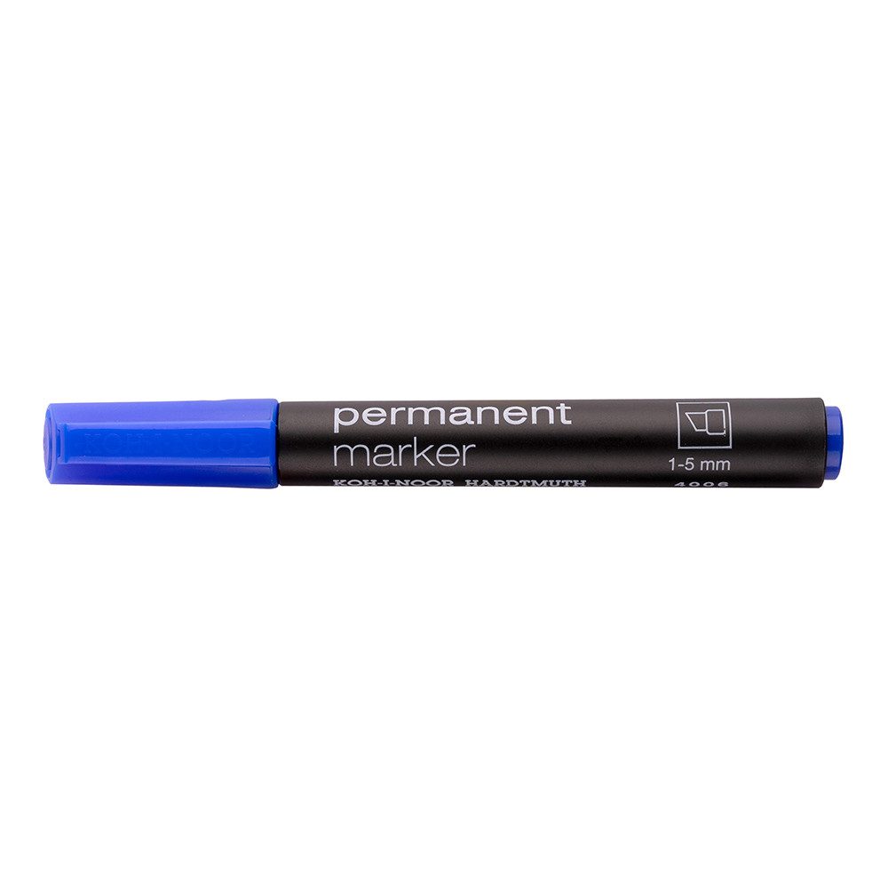 KOH-I-NOOR Marker KOH Marker Permanent Keilspitze 1-5 mm blau