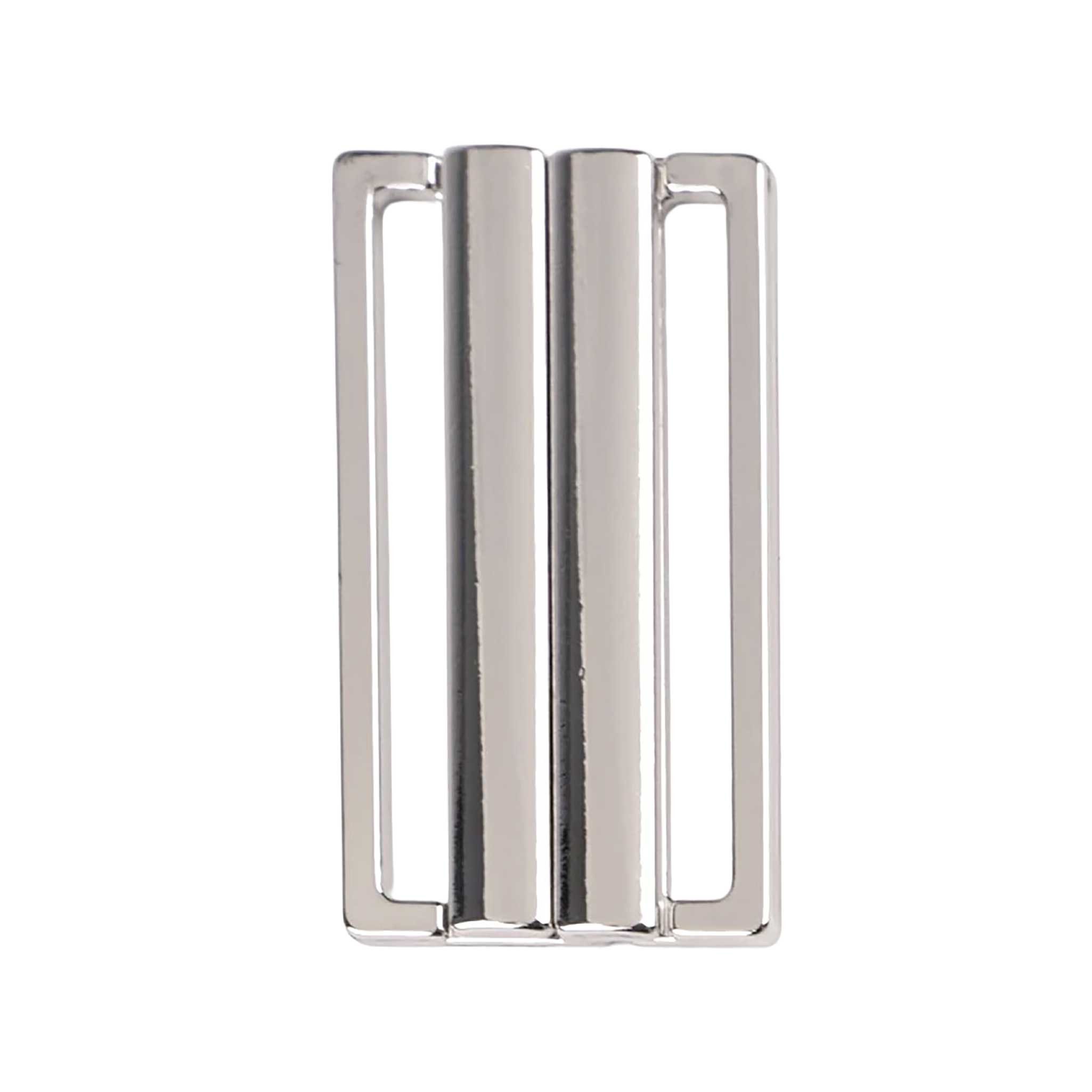 maDDma 1 Metall Gürtel-Schnalle Steckschnalle Klick Verschluss Gurtstecker (Einzelschnalle), 56 x 30 x 4mm Durchzug 50mm