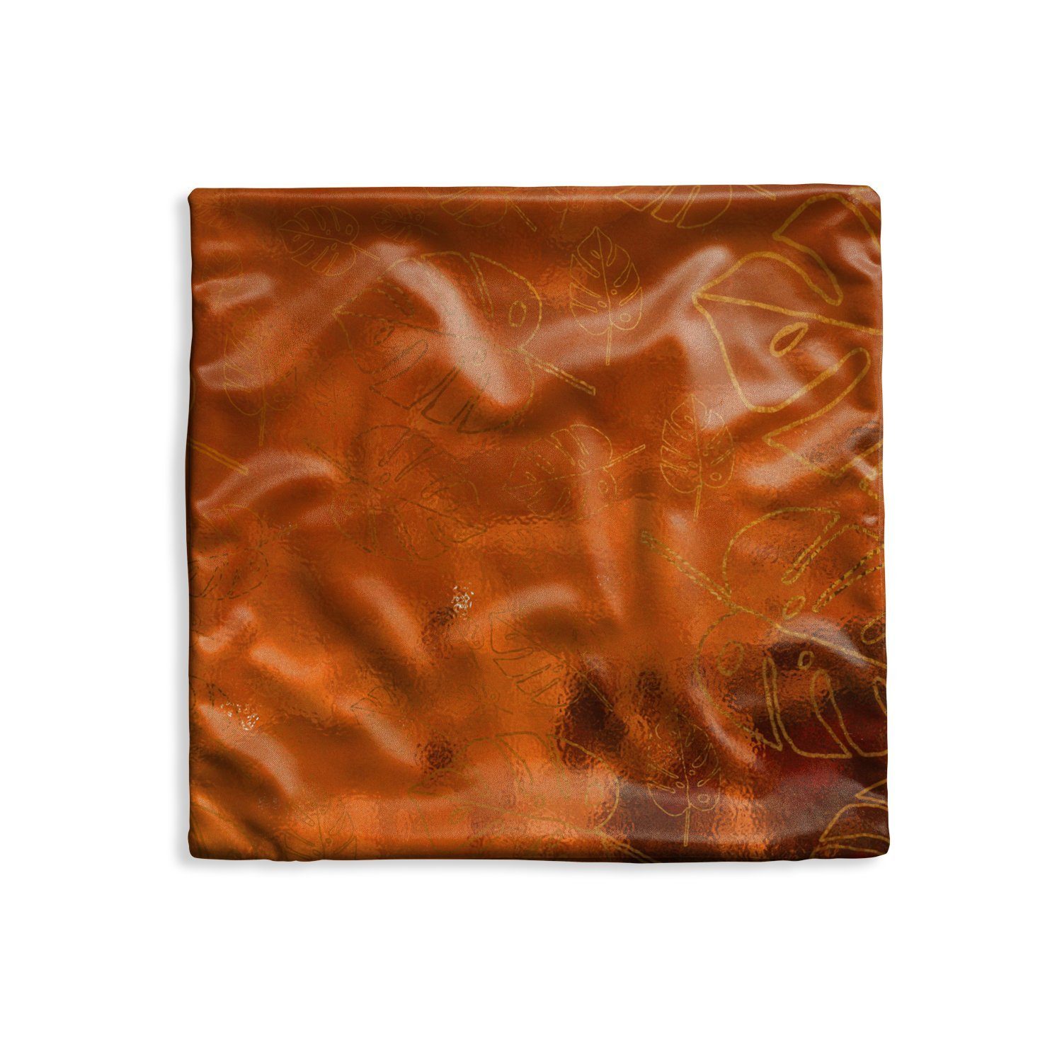 MuchoWow Dekokissen Muster - Bronze - Luxus - Gold, Kissenbezüge, Kissenhülle, Deko Kissenbezug, Kissen, 40x40 cm