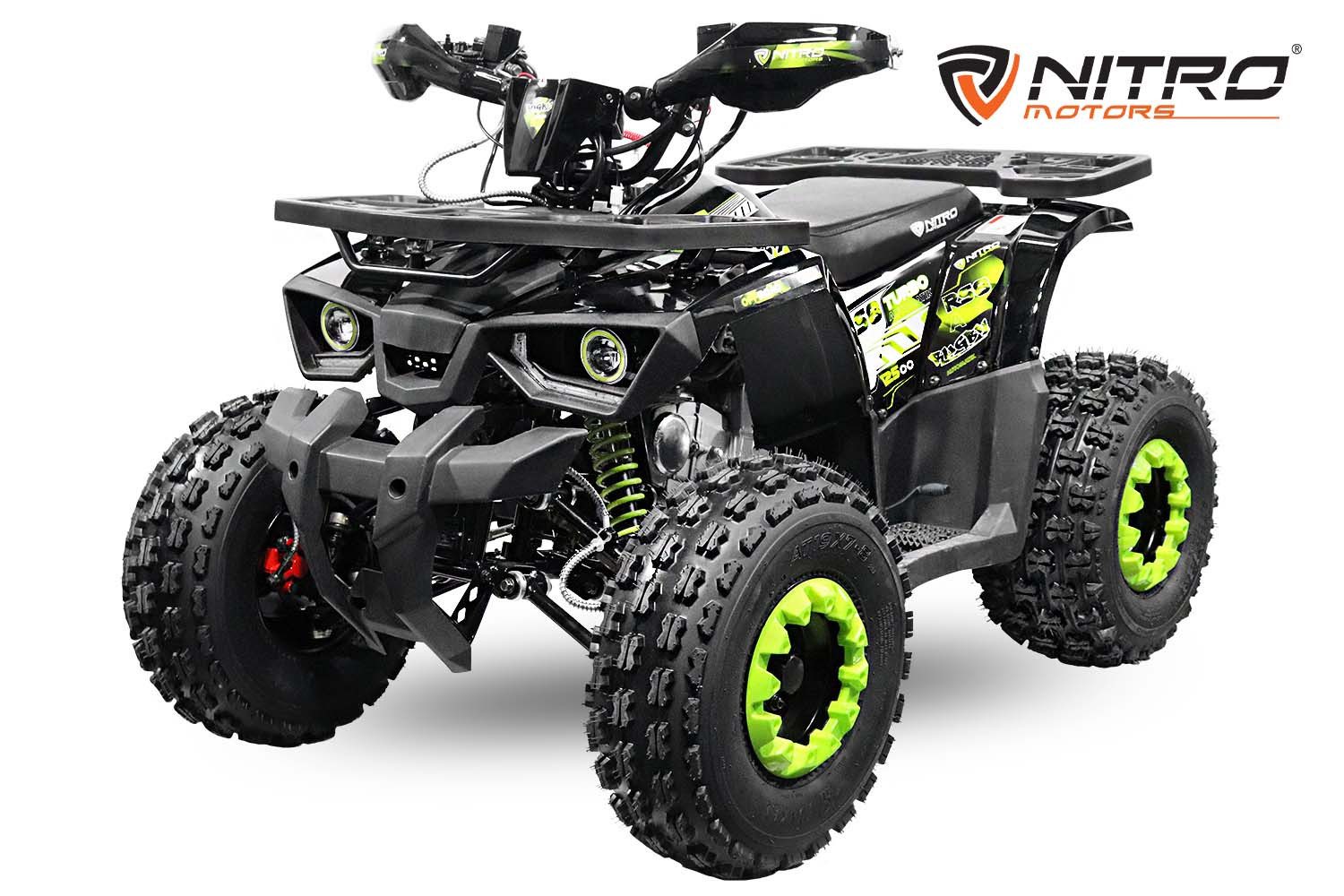 Nitro Motors ATV Nitro Motors Rugby RS8-3G Quad 125cc 8 Zoll Semi- Automatik + RG, 125,00 ccm, 50 km/h, Hydr. Bremse vorne und hinten, Semi- Automatik mit Rückwärtsgang