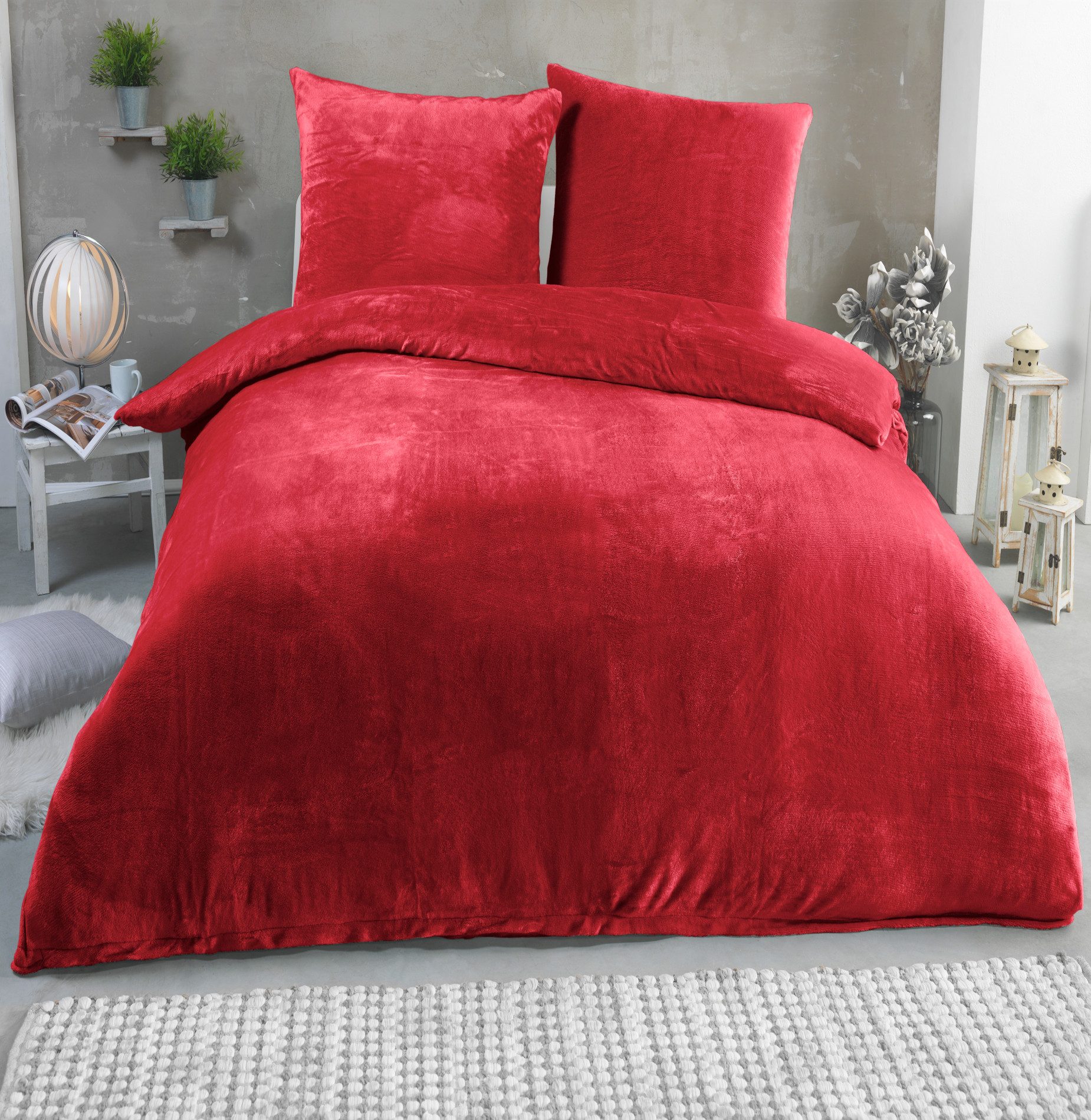 Malika Bettwäsche 200x200 + 2x 80x80 cm Cashmere Touch Bettwäsche, atmungsa günstig online kaufen