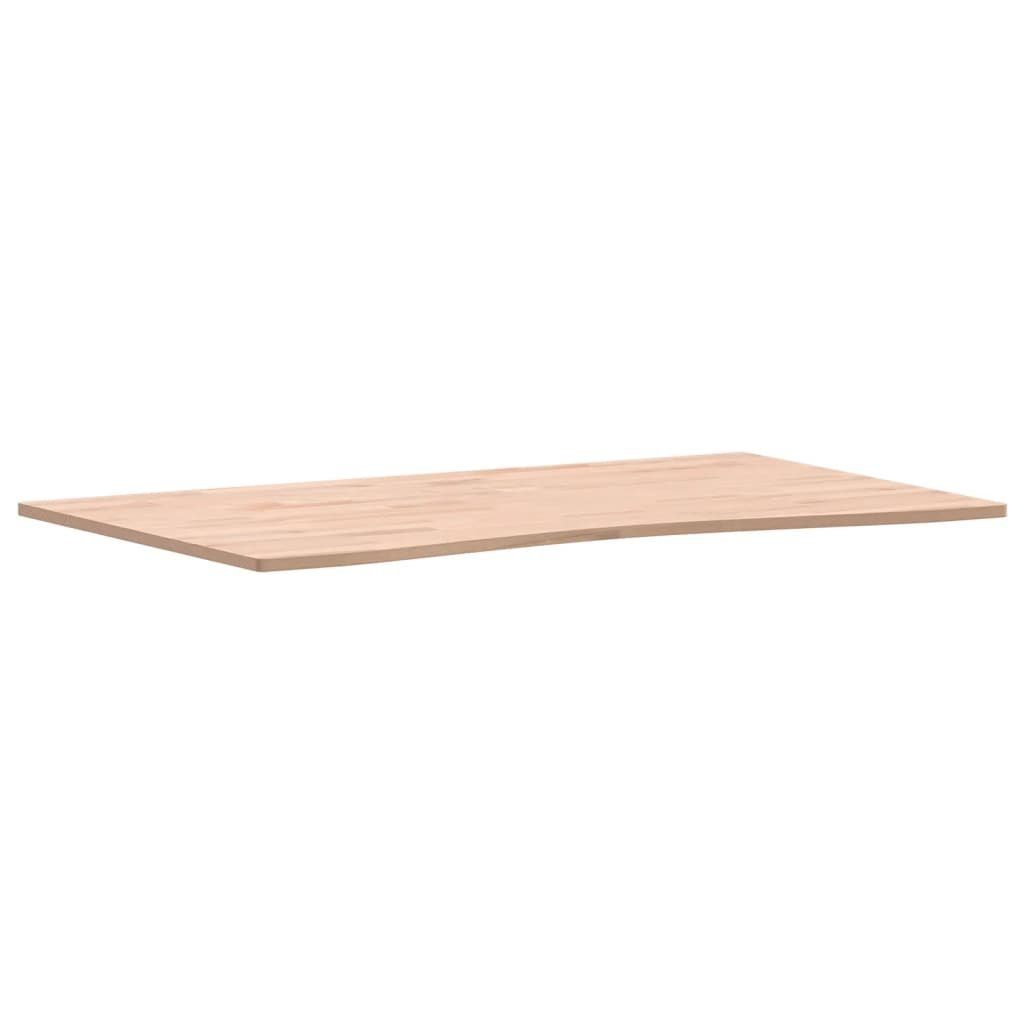 vidaXL Schreibtisch Schreibtischplatte 100x55-60x1,5 cm Bür Buche Massivholz Arbeitsplatte