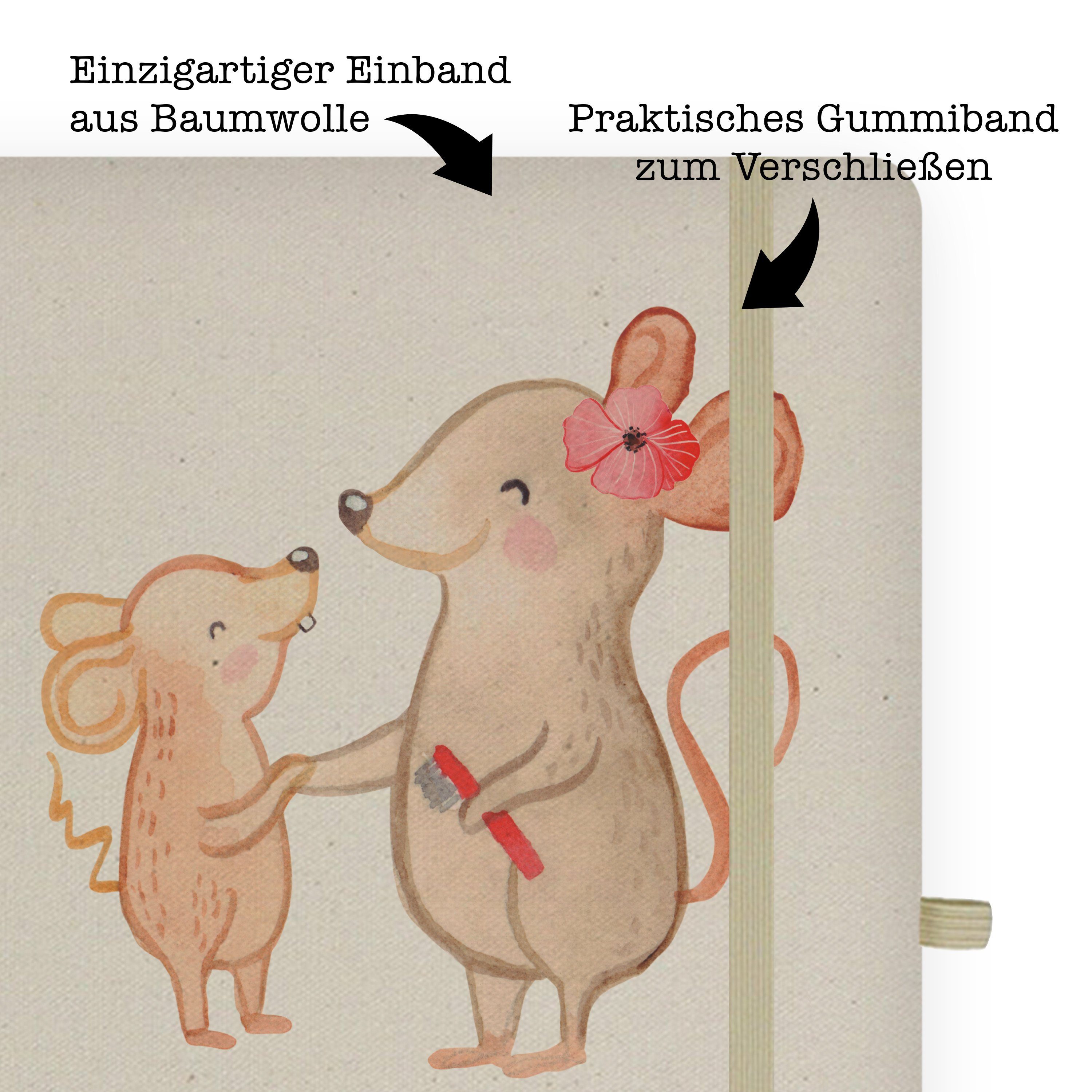 Adressbuch - Transparent Panda & Notizbuch Mrs. Geschenk, Mr. - Mr. Mrs. Panda & Herz mit Heilerziehungspflegerin