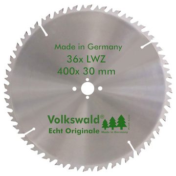 Volkswald Kreissägeblatt Volkswald ® HM-Sägeblatt LWZ 400 x 30 mm Z= 36 Kreissägeblatt Hartholz, Echt Originale Volkswald® Made in Germany