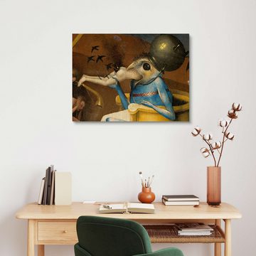 Posterlounge Holzbild Hieronymus Bosch, Der Garten der Lüste - Die Hölle (Detail), Malerei