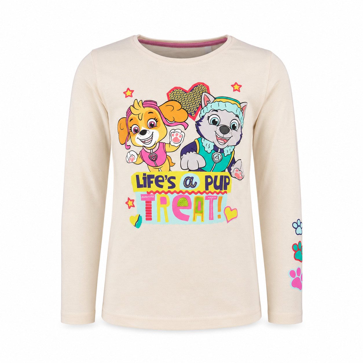 PAW PATROL Print-Shirt Paw Patrol Skye Everest Kinder Mädchen Langarmshirt Shirt 100% Baumwolle - Gr. 98 bis 128