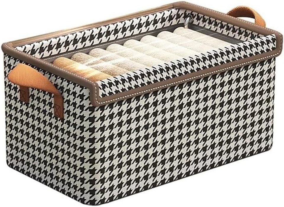 Coonoor Aufbewahrungsbox faltbare Aufbewahrungsbox mit Deckel, günstig online kaufen