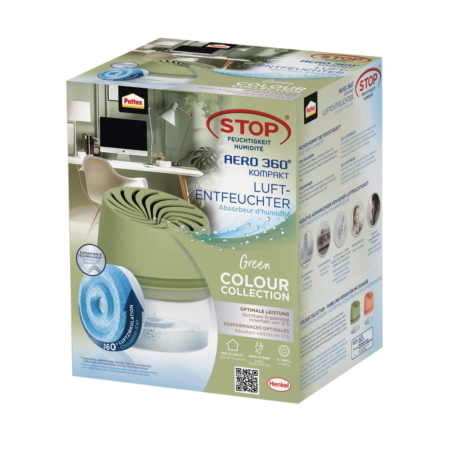 Pattex Luftentfeuchter AERO 360° Luftentfeuchter, bis zu 90 Tage Wirkungsda günstig online kaufen