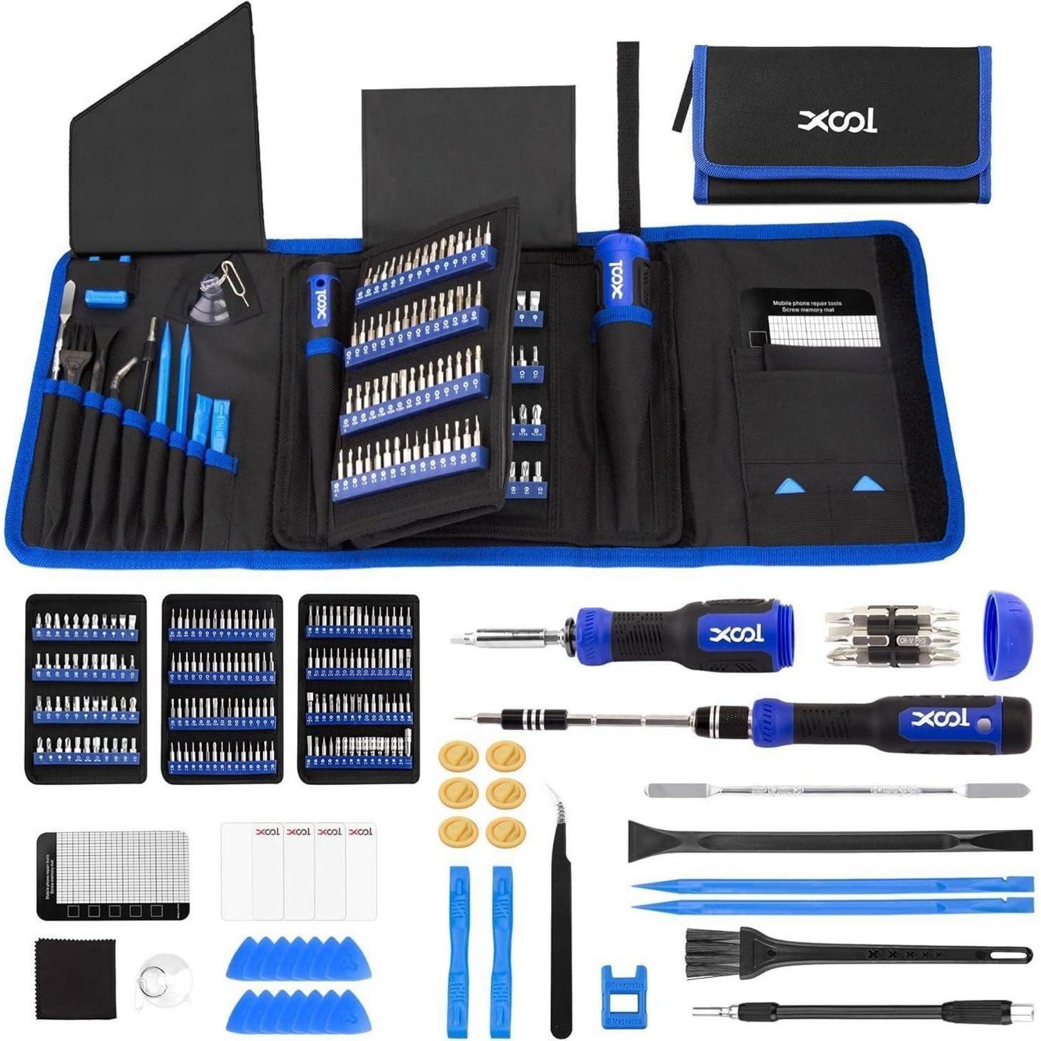 LuxusKollektion Bit-Schraubendreher Feinmechaniker Schraubendreher Set 200 in 1 Mini Magnetisch Reparatur