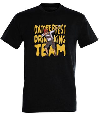 MyDesign24 T-Shirt Herren Fun Print Shirt - Oktoberfest T-Shirt Drinking Team Baumwollshirt mit Aufdruck Regular Fit, i305