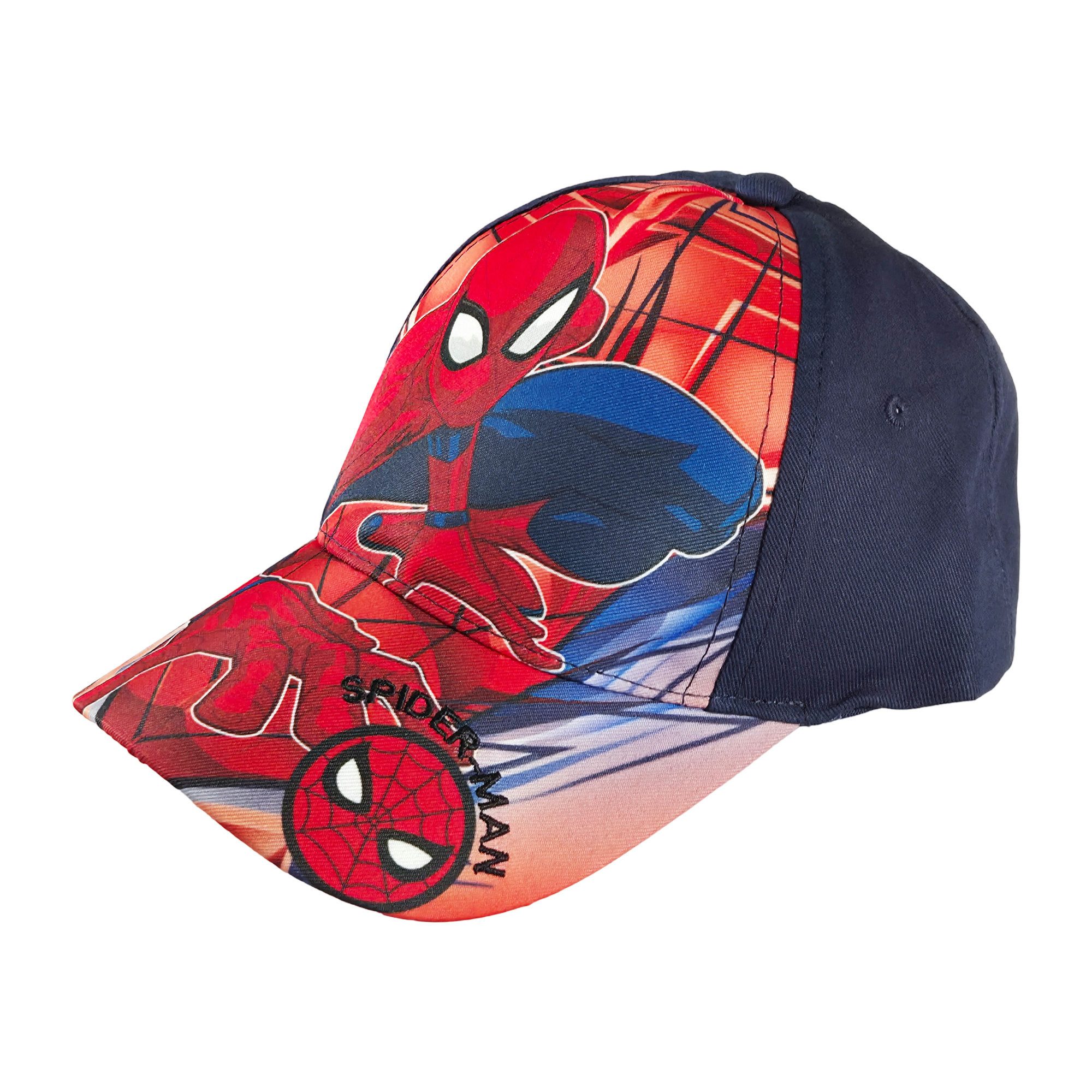 MARVEL Baseball Cap Marvel Spiderman Kinder Jungen Basecap Baseball Kappe Mütze Gr. 52 bis 54