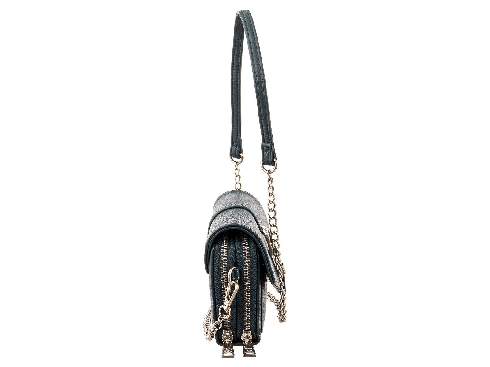 Prato Handtasche S033-G Umhängetasche genarbtes PU Clutch (1-tlg)
