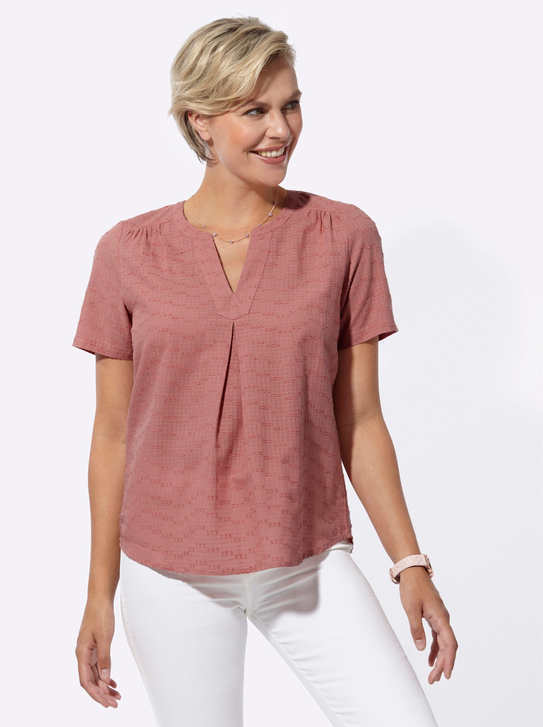 Klassische Bluse Schlupf-Bluse