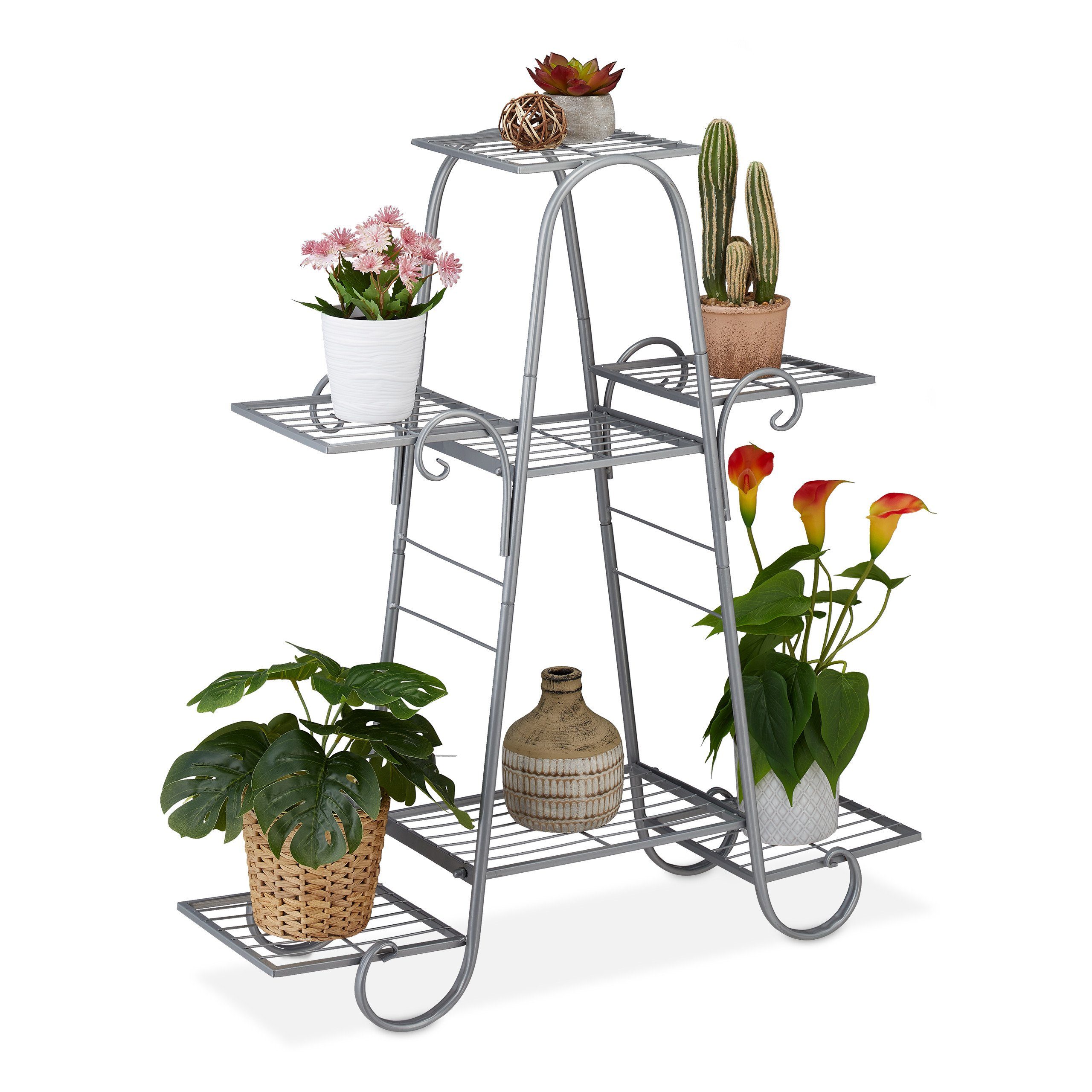 relaxdays Blumenständer Blumentreppe mit 7 Ebenen, günstig online kaufen