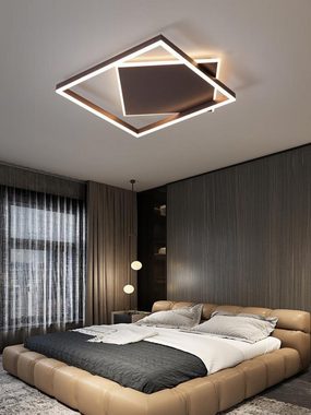 Ailiebe Design LED Deckenleuchte, Dimmbar, LED fest integriert, Tageslichtweiß, Warmweiß, Neutral, Mit Menmory Funktion, Augenschutz, Modern