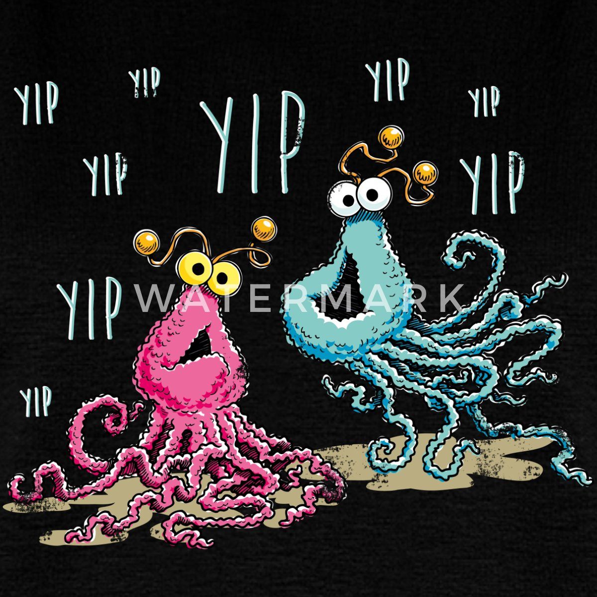 Spreadshirt T-Shirt Sesamstraße Yip Yip Alien Frauen Premium T-Shirt (1-tlg)