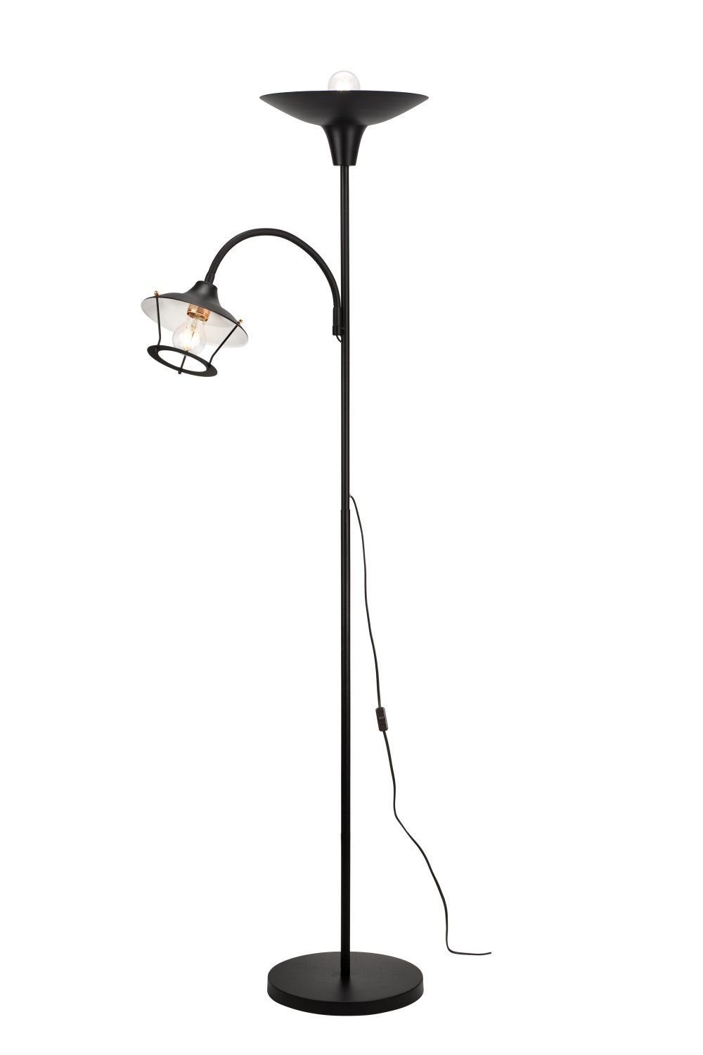 LichtErlebnisse Stehlampe »CHANTHA Schwarze Stehleuchte