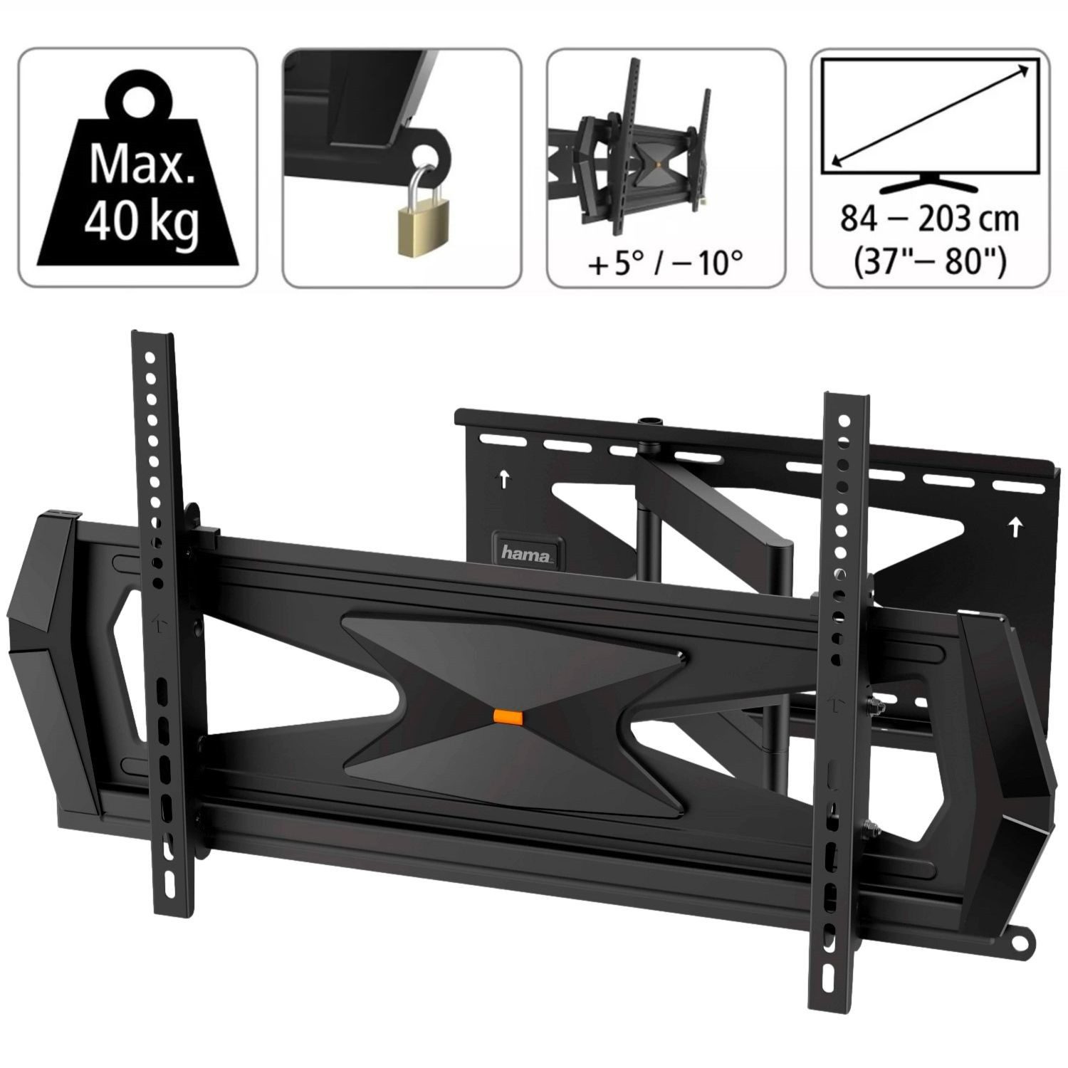 TV-Wandhalterung Professional FULLMOTION 180° TV Wandhalterung