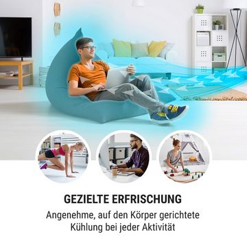 ONECONCEPT Ventilatorkombigerät Carribean Blue 3-in-1 Luftkühler, mit Wasserkühlung & Eis mobil Klimagerät ohne Abluftschlauch