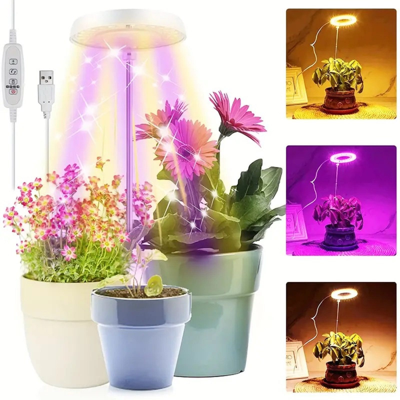 Laybasic Pflanzenlampe LED Vollspektrum Pflanzenlicht,3 Licht günstig online kaufen
