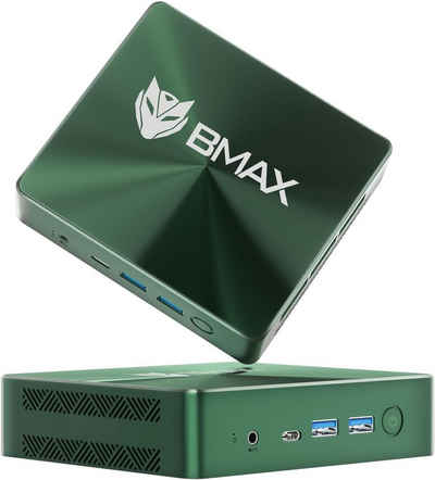 BMAX Mini-PC (Intel Core i3 i3-1000NG4, Intel IRIS XE Graphics, 12 GB RAM, 512 GB SSD, Intel dual-hdmi volle funktionen unterstützung triple-display-ausgang)
