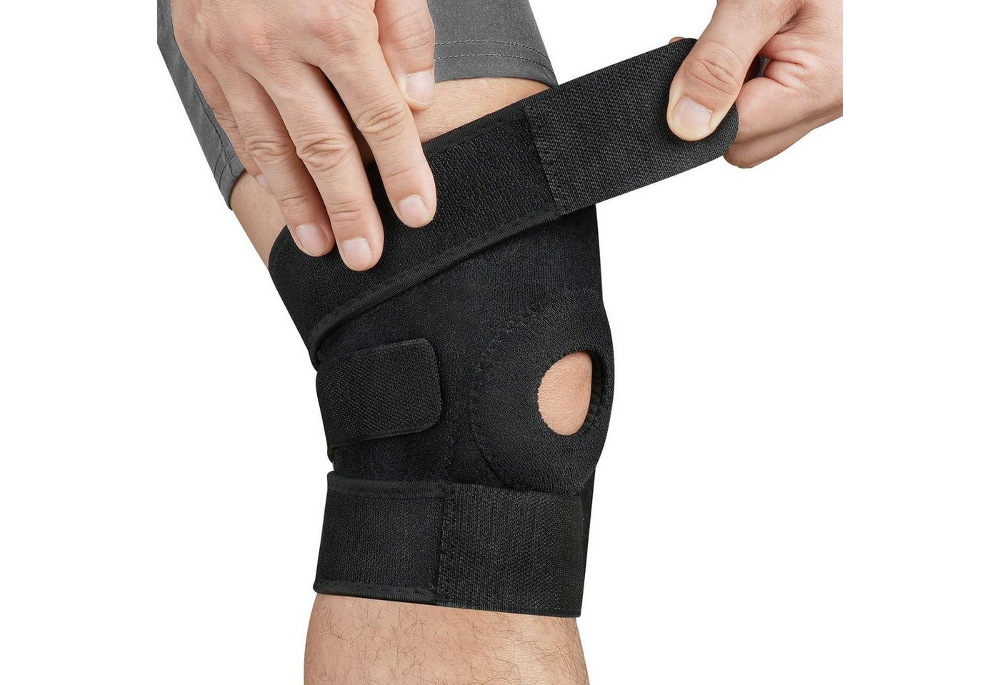 LuxusKollektion Kniebandage Kniebandage für Männer Damen, verstellbare Patella Kniestütze, Sport