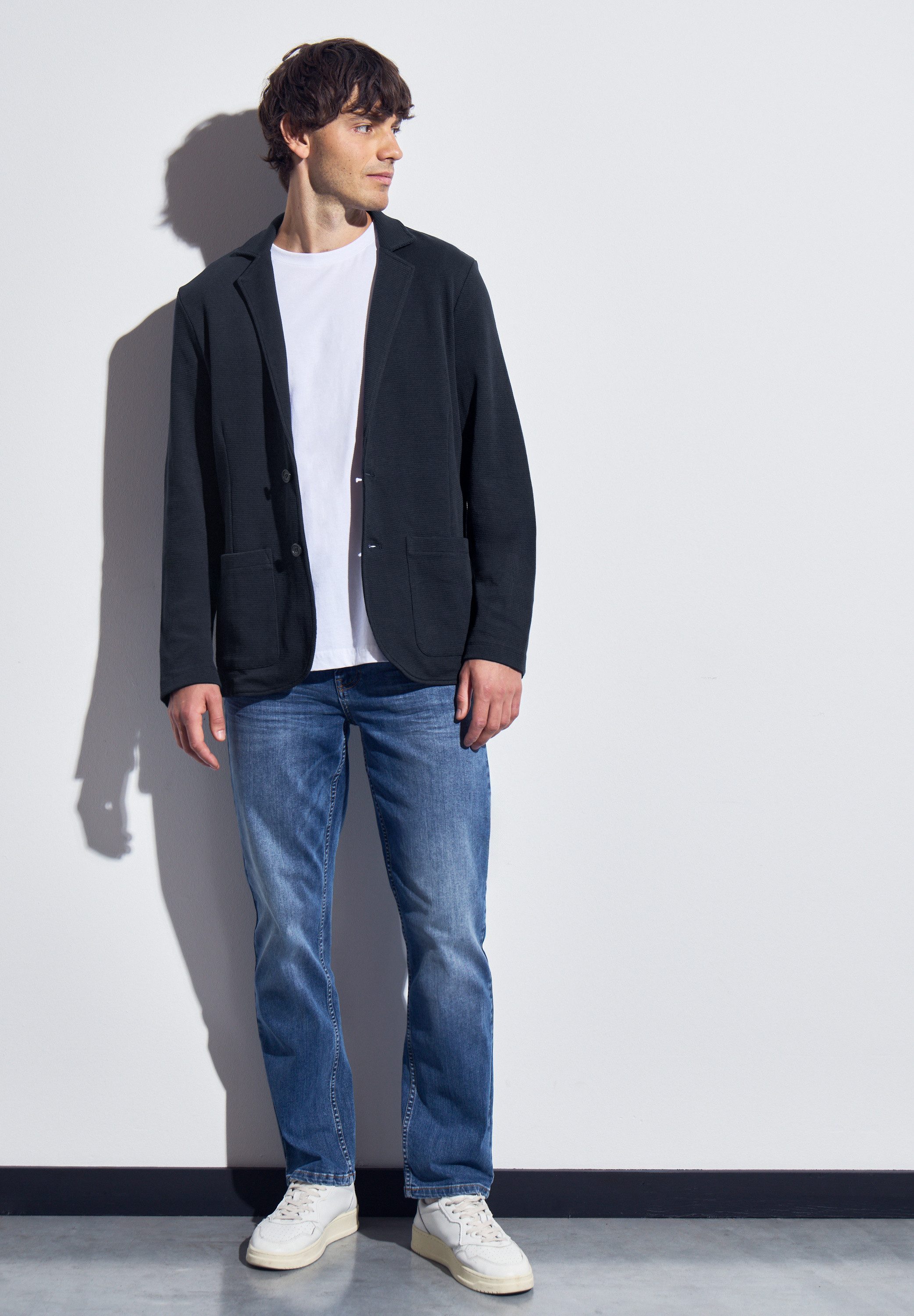 STREET ONE MEN Sakko aus reiner Baumwolle