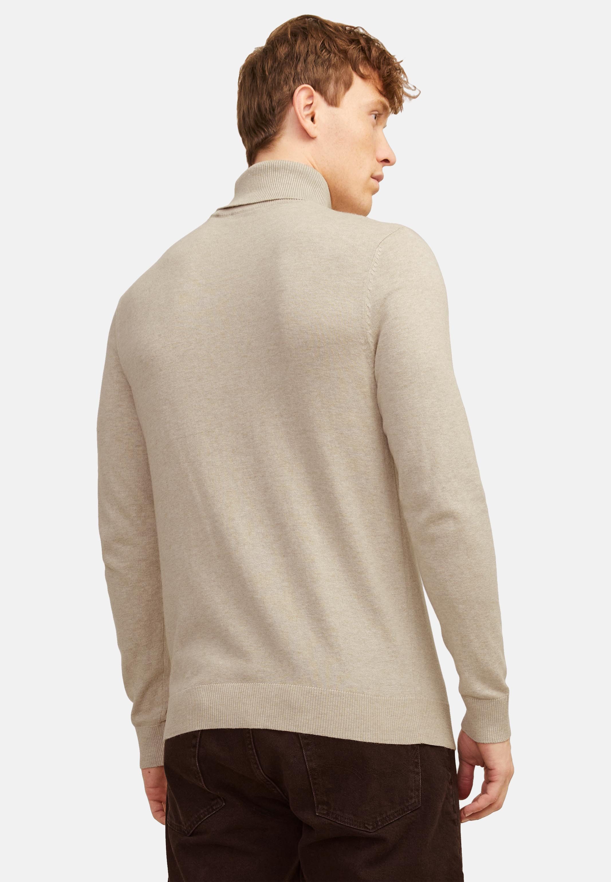 Jack & Jones Rollkragenpullover 2er Pack Emil Knit (Spar-Set, 2-tlg) Pullover - Baumwolle - Atmungsaktiv - Weicher Rollkragen Komfort