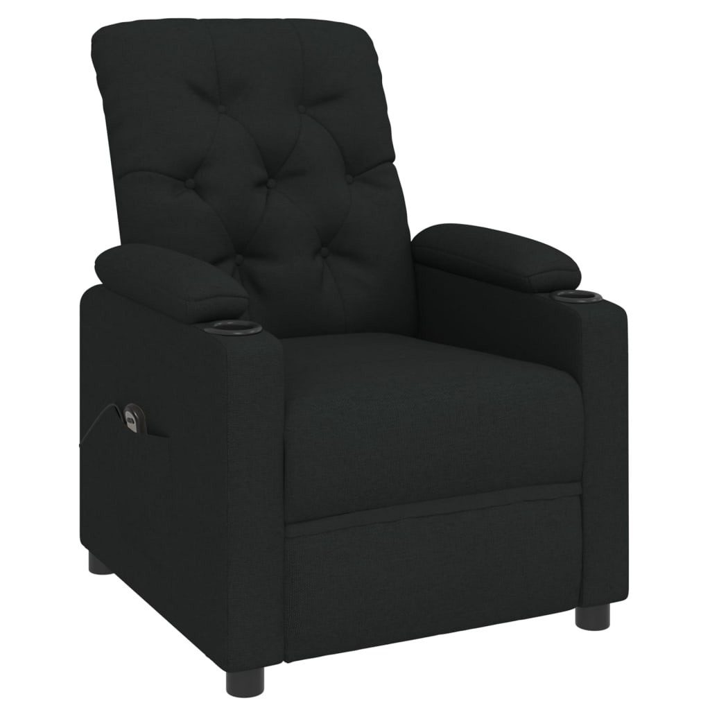 vidaXL Sessel Relaxsessel Elektrisch Schwarz Stoff günstig online kaufen