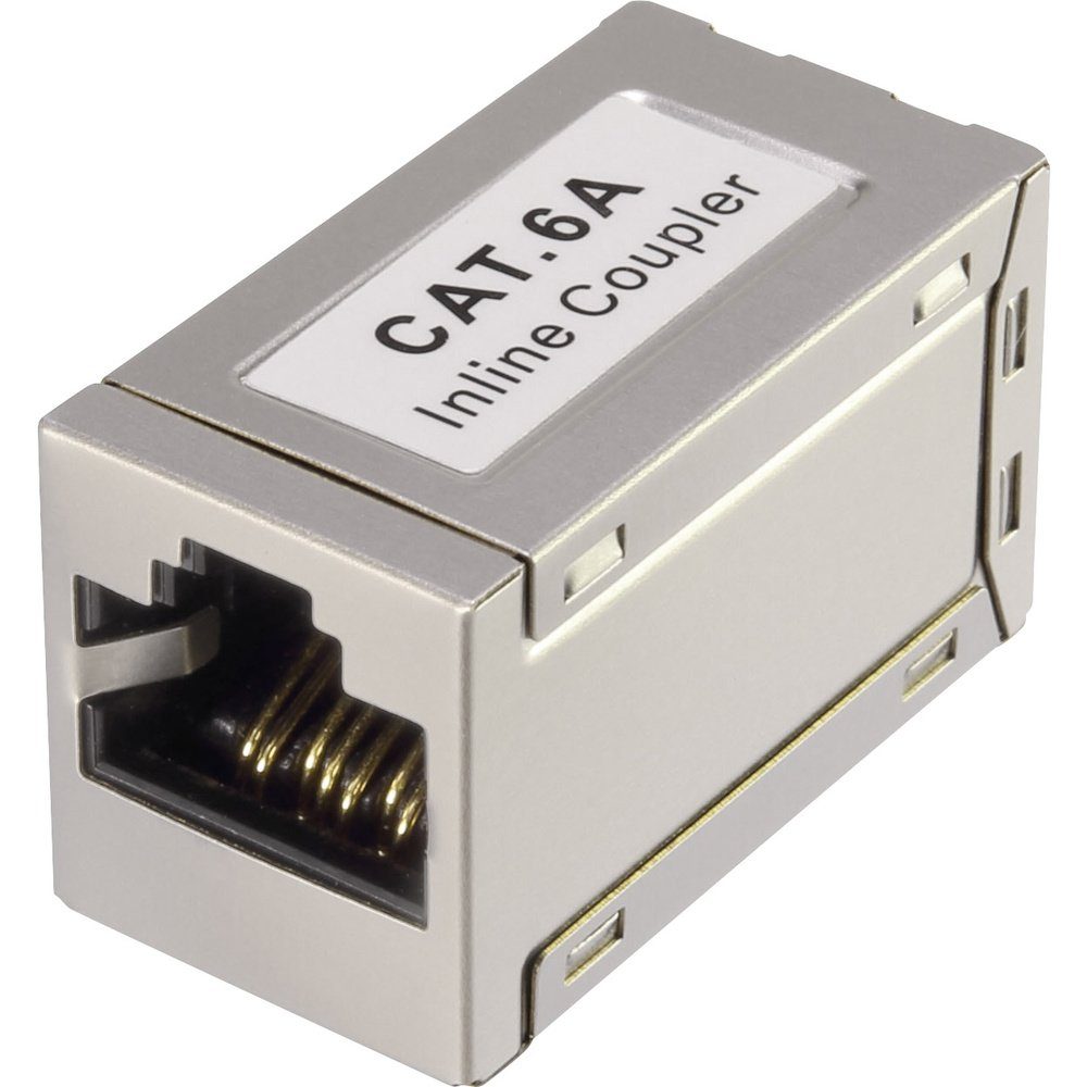 Renkforce RJ45 Netzwerk Adapter CAT 6a [1x RJ45-Buchse - 1x RJ45-Buchs Adapter