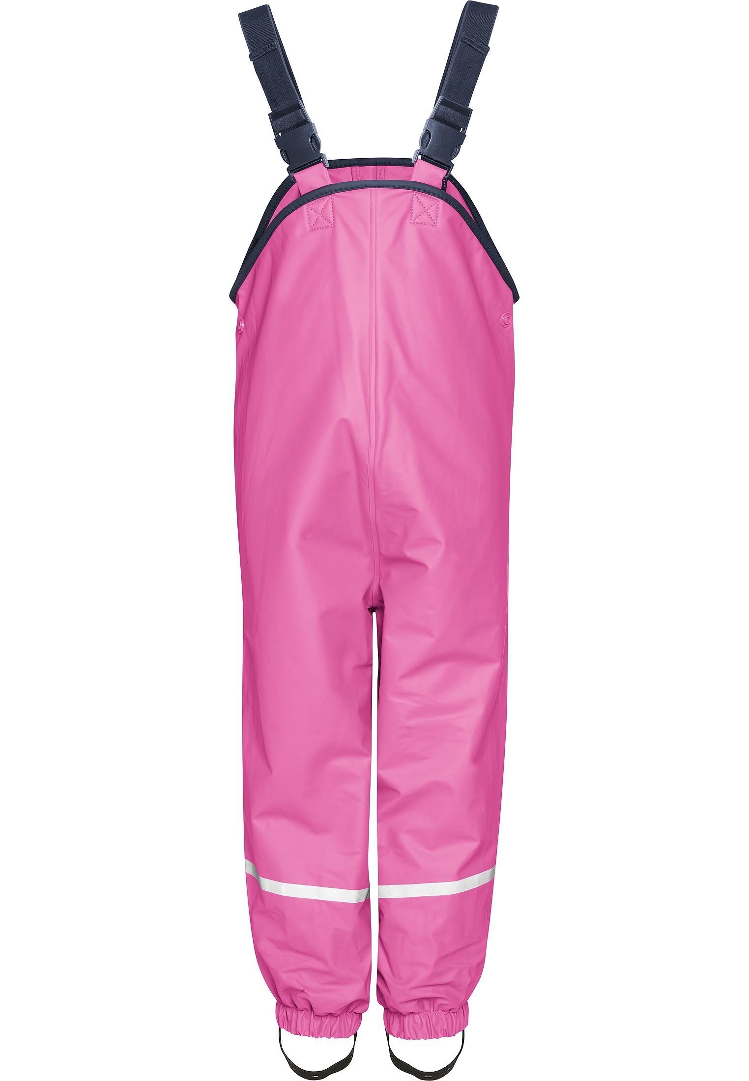 Playshoes Regenhose Fleece-Trägerhose gefüttert