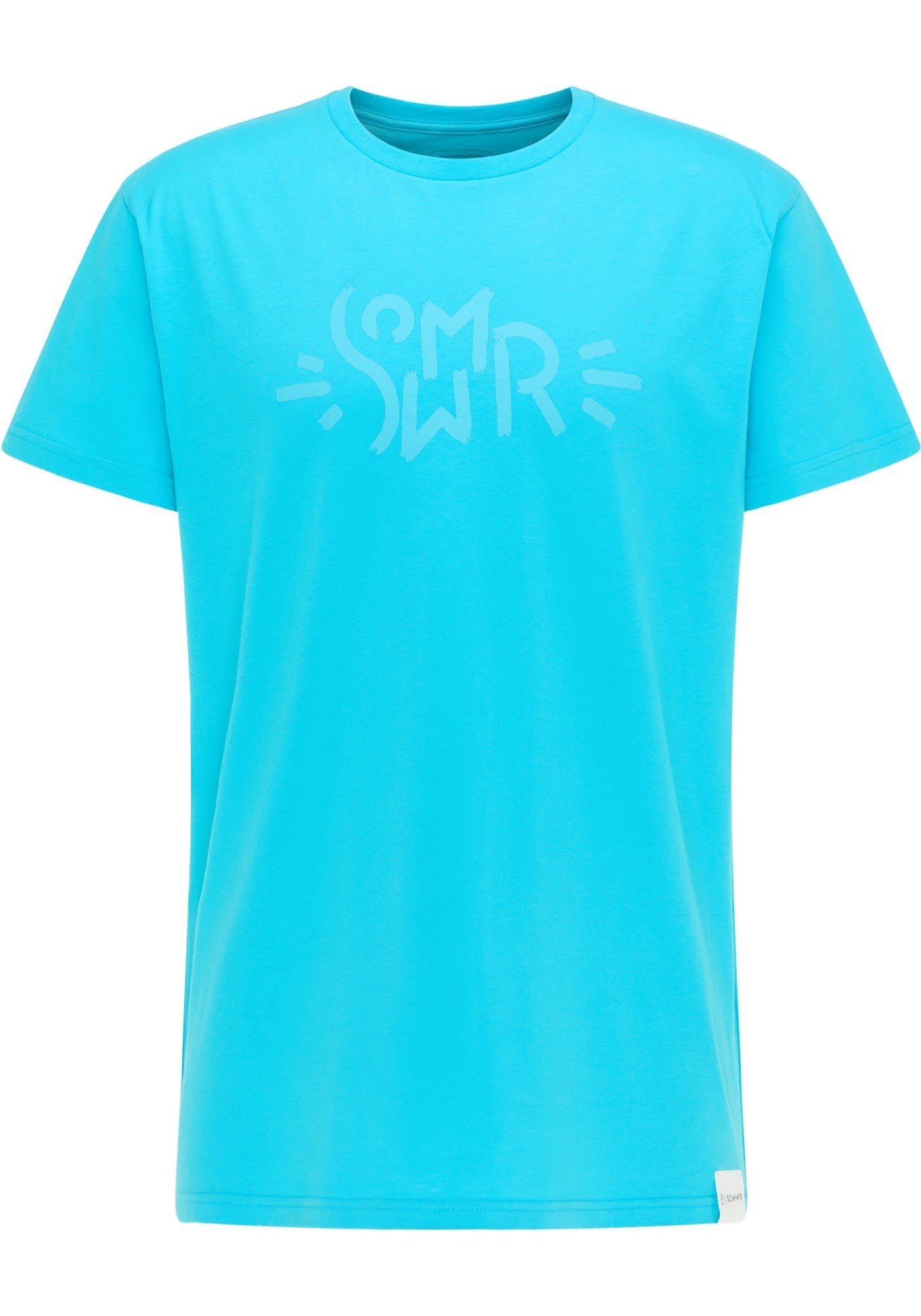 SOMWR T-Shirt Somwr M Smiley Tee Herren Kurzarm-Shirt Scuba Blue