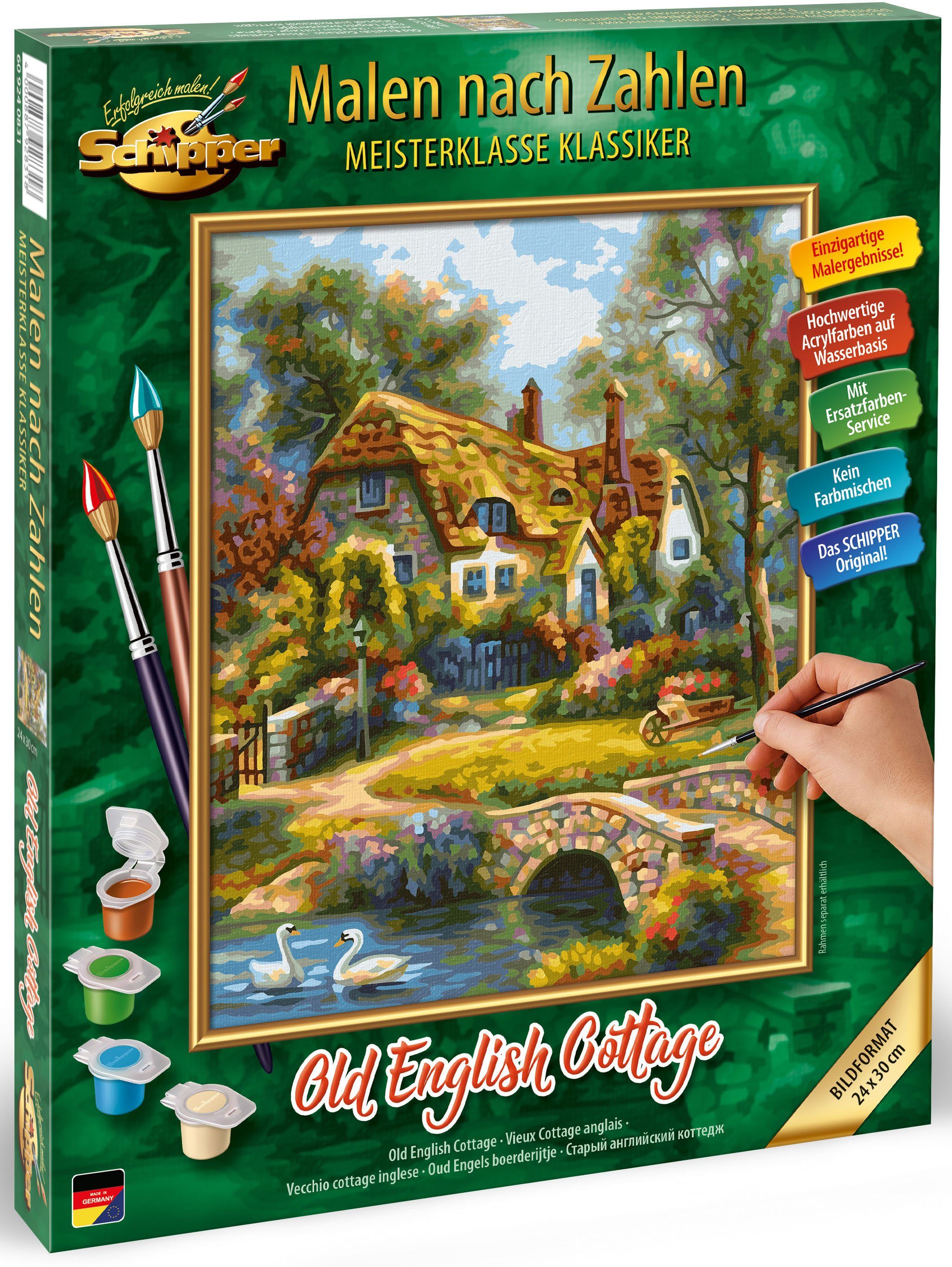 Schipper Malen nach Zahlen Meisterklasse Klassiker - Old English Cottage, Made in Germany