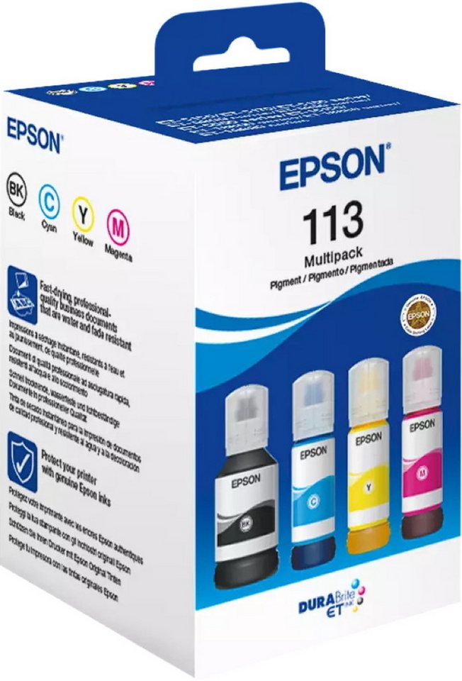 Thumbnail - Epson 4 Tintenbehälter Tinte 113 BK / C / M / Y Multipack Nachfülltinte (x)