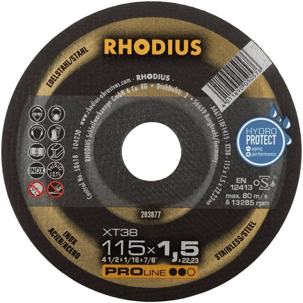 Thumbnail - Rhodius Trennscheibe Trennscheiben-Set 115 x 1.5 x 22.23 mm