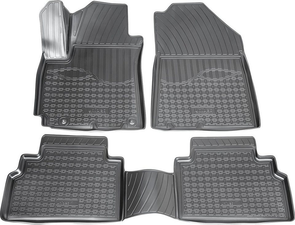RECAMBO Passform-Fußmatten CustomComforts (4 St), für Kia Soul, SK3 ab 2019  -, perfekte Passform