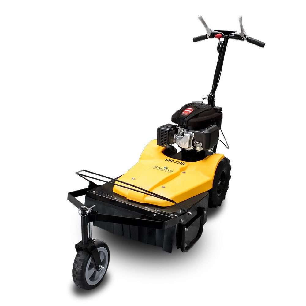 BAMATO Benzinrasenmäher GM-200, 55 cm Schnittbreite, Mulcher Mulchmäher, höhenverstellbarer Lenkholm
