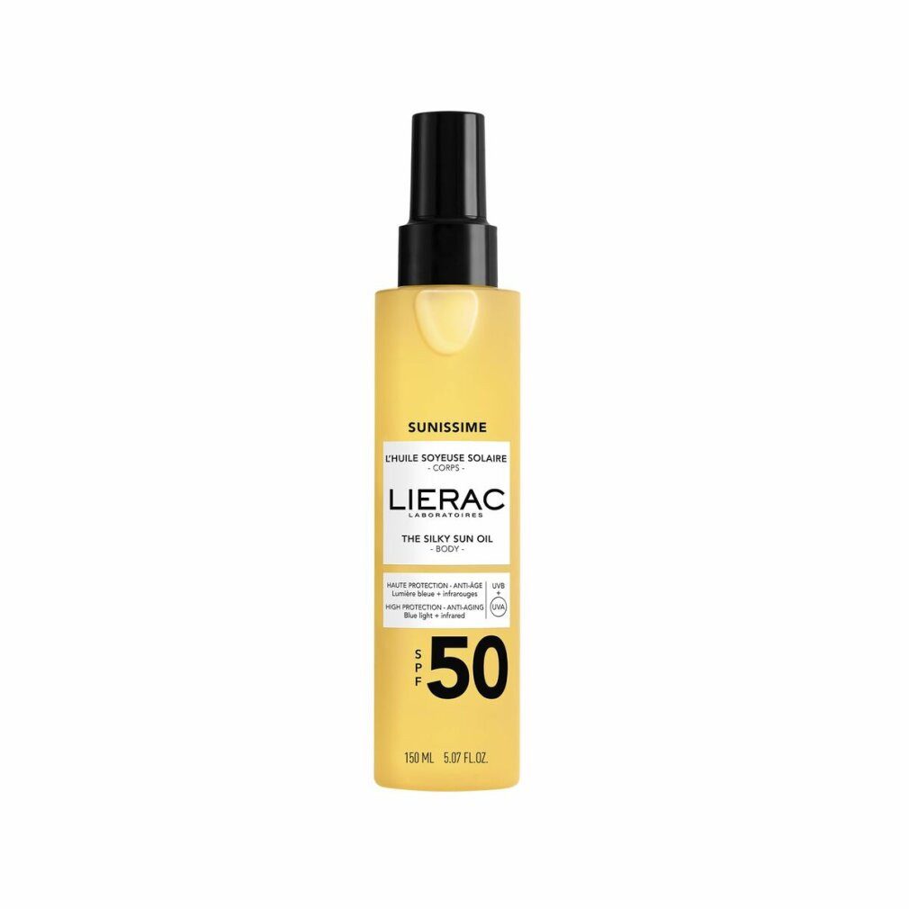 LIERAC Sonnenschutzpflege SUNISSIME seidiges Sonnenöl SPF50 150 ml