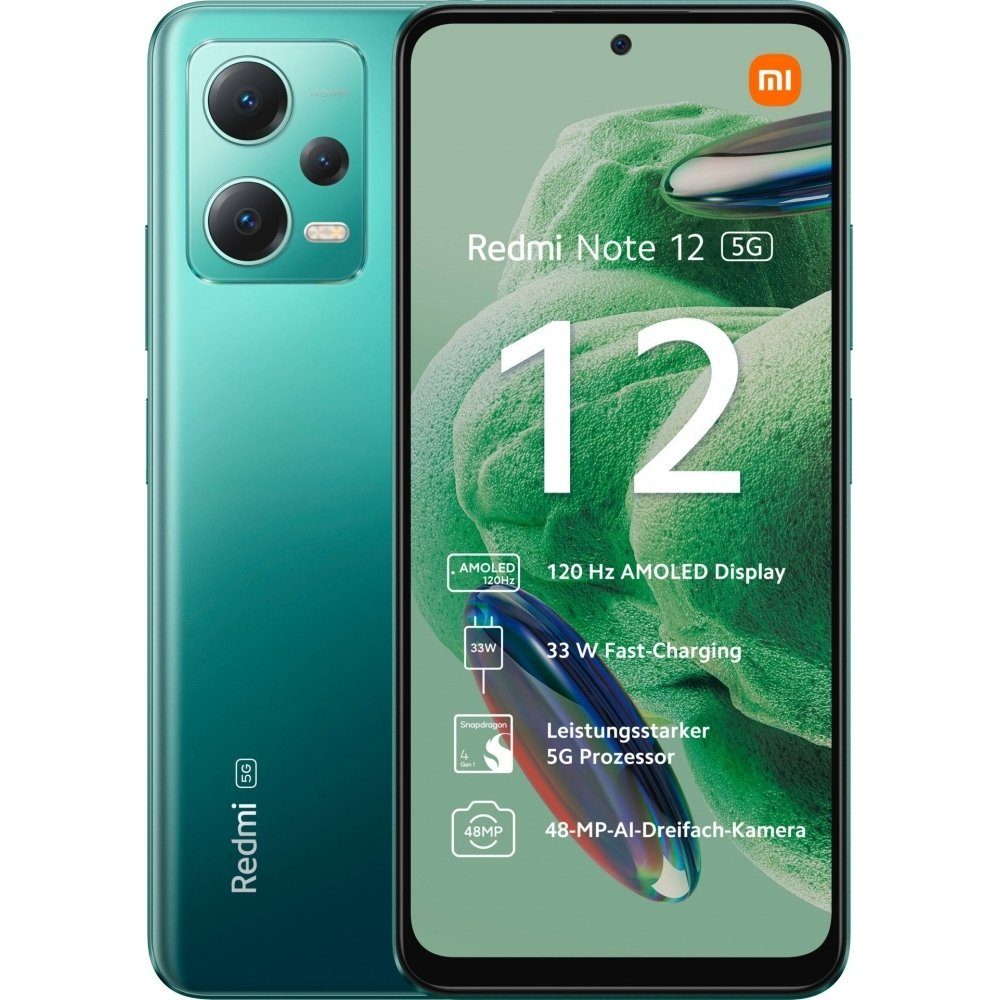 Xiaomi Redmi Note 12 5G 256 GB / 8 GB - Smartphone - forest green Smartphone  (6,67 Zoll, 256 GB Speicherplatz) | alle Smartphones