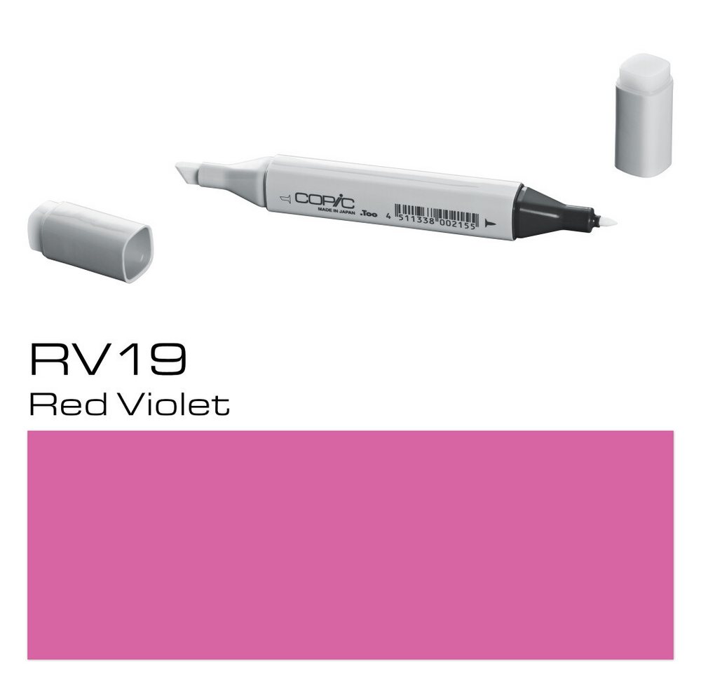 Thumbnail - COPIC Marker Marker RV19, Rotviolett - Layoutmarker für Grafiker und Designer, (1-tlg)