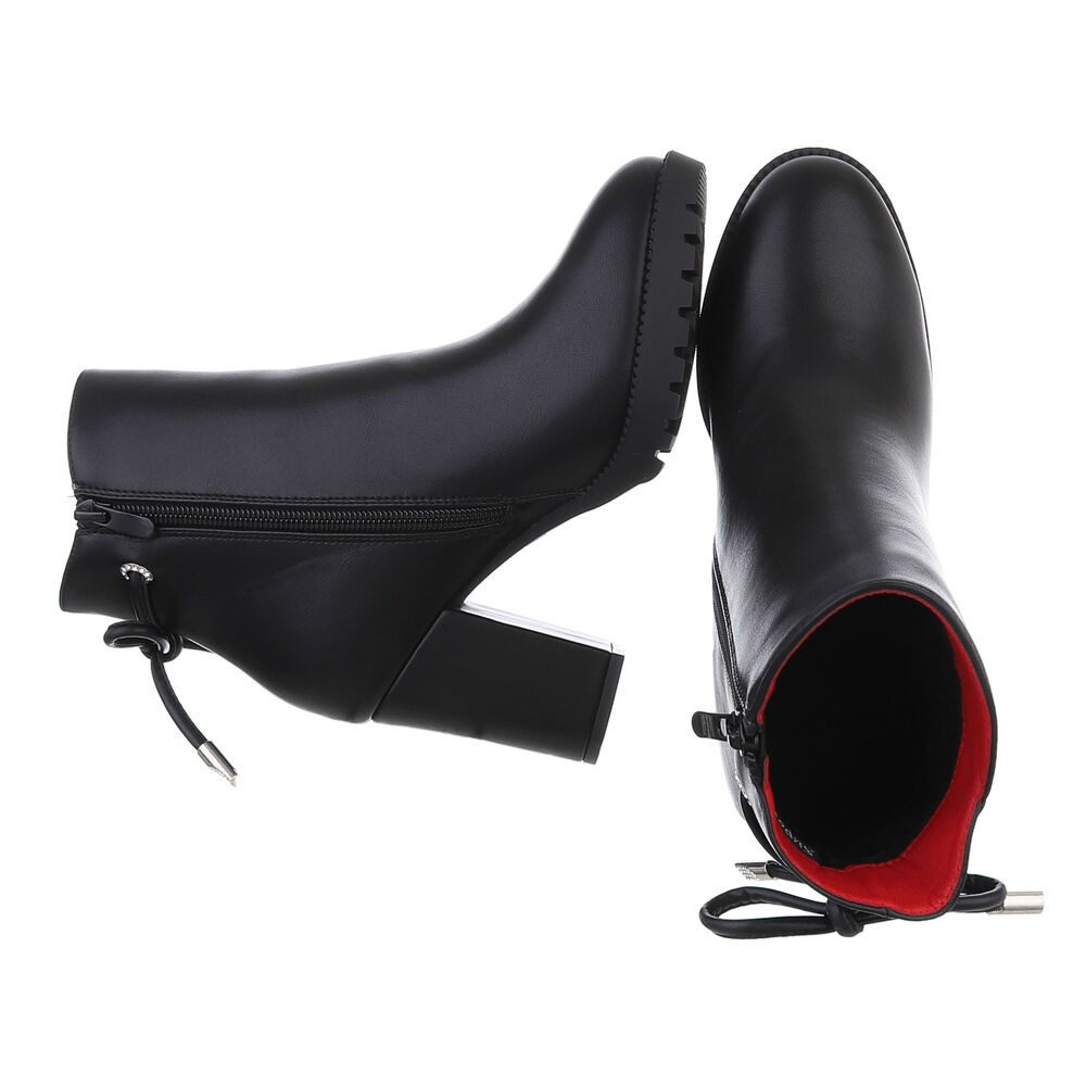 Ital-Design Damen Freizeit High-Heel-Stiefelette (87108578) Blockabsatz günstig online kaufen