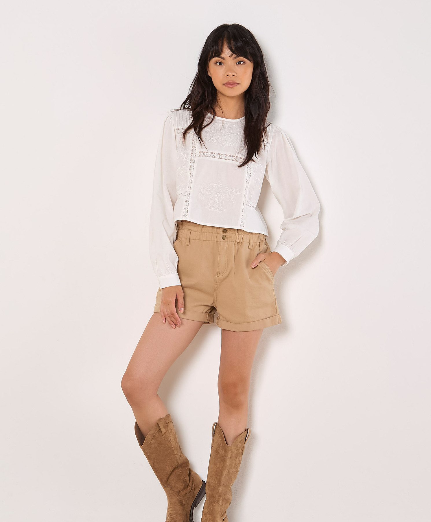 Apricot Shorts Turn-Up Jeans, (1-tlg) mit günstig online kaufen