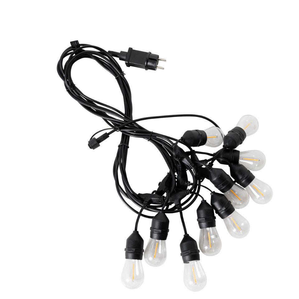 Qazqa Außen-Stehlampe Chill, LED wechselbar, LED module, Transparent, Modern, Kunststoff, 10-flammig