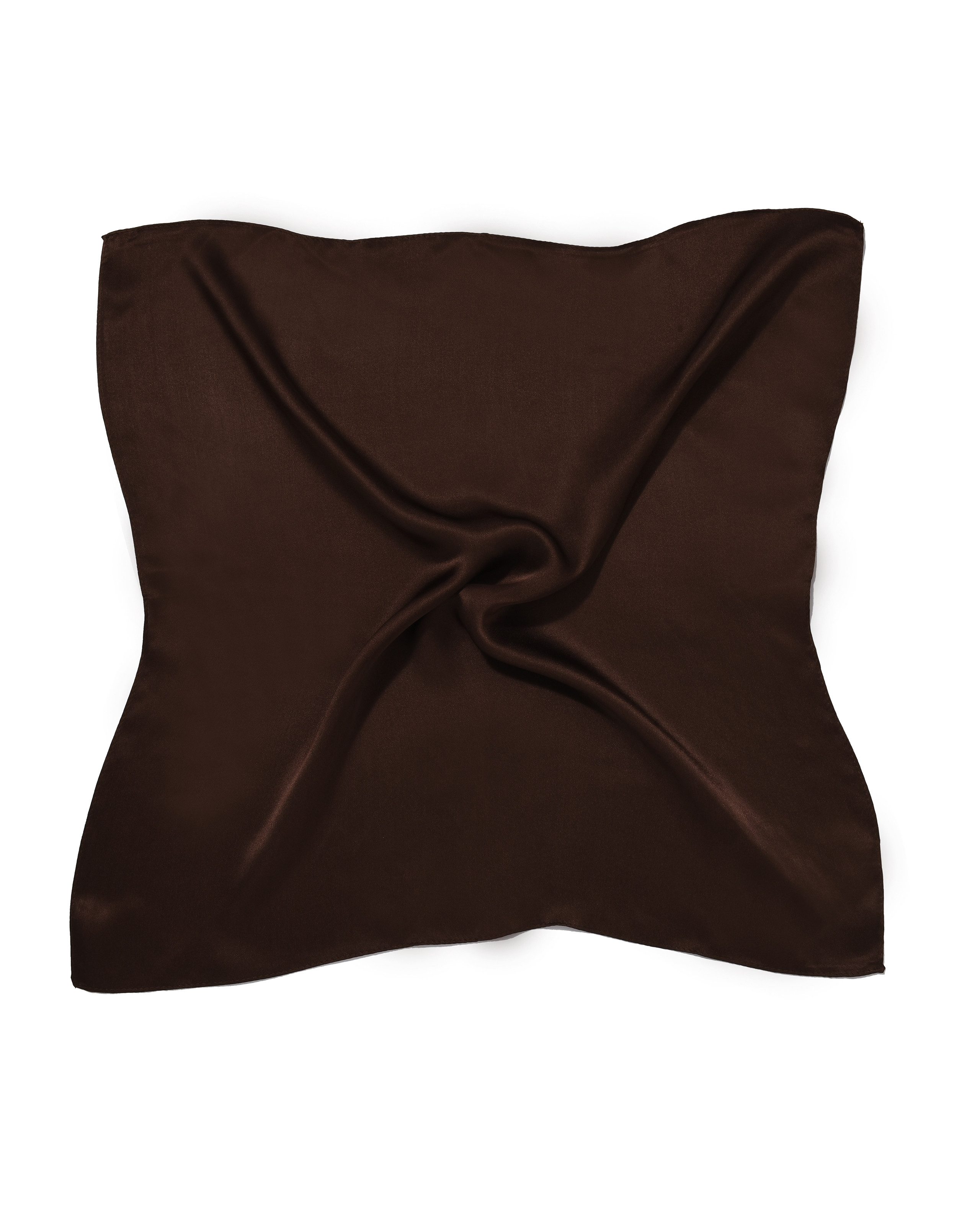 MayTree Seidentuch quadratisch einfarbig 53x53cm Nickituch, Bandana-Schal, (Stück), 100% Seide