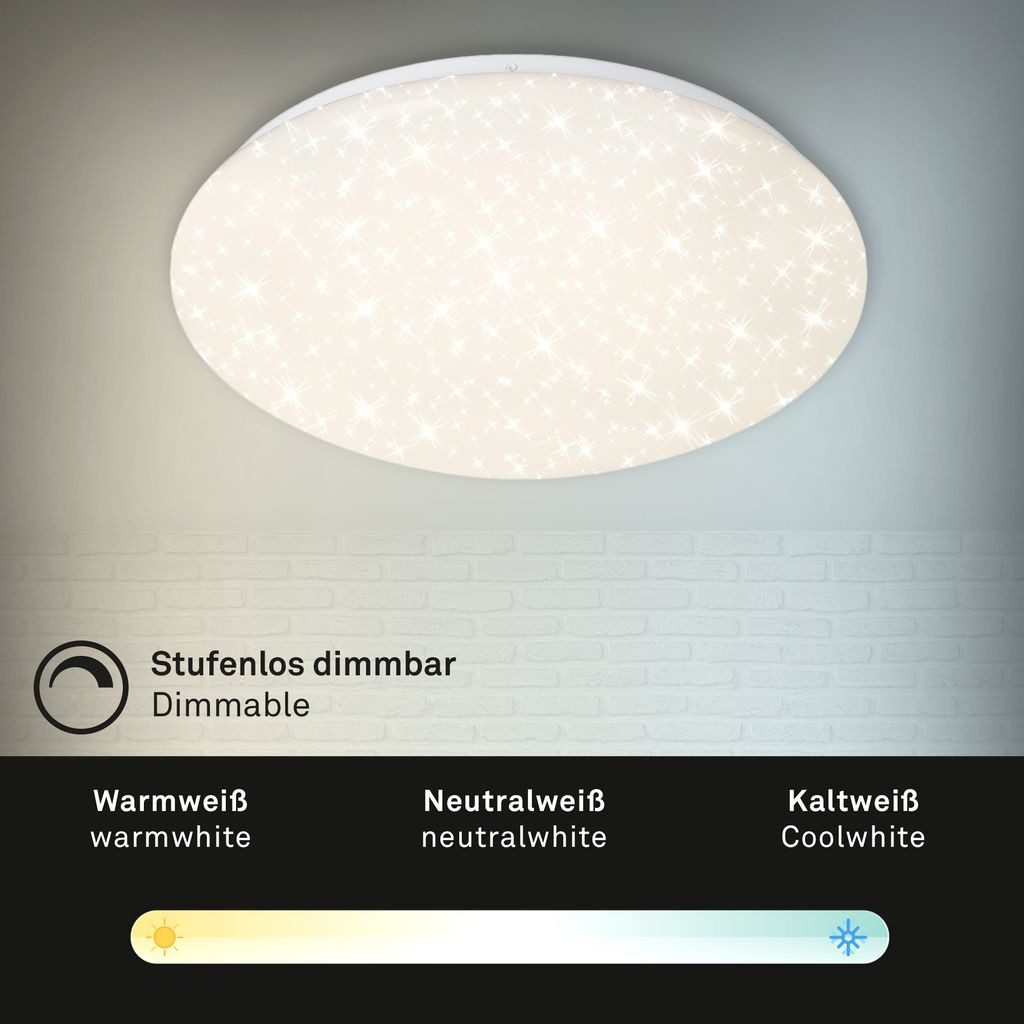 Briloner Leuchten LED Deckenleuchte 3367-216, Dimmfunktion, LED fest integr günstig online kaufen