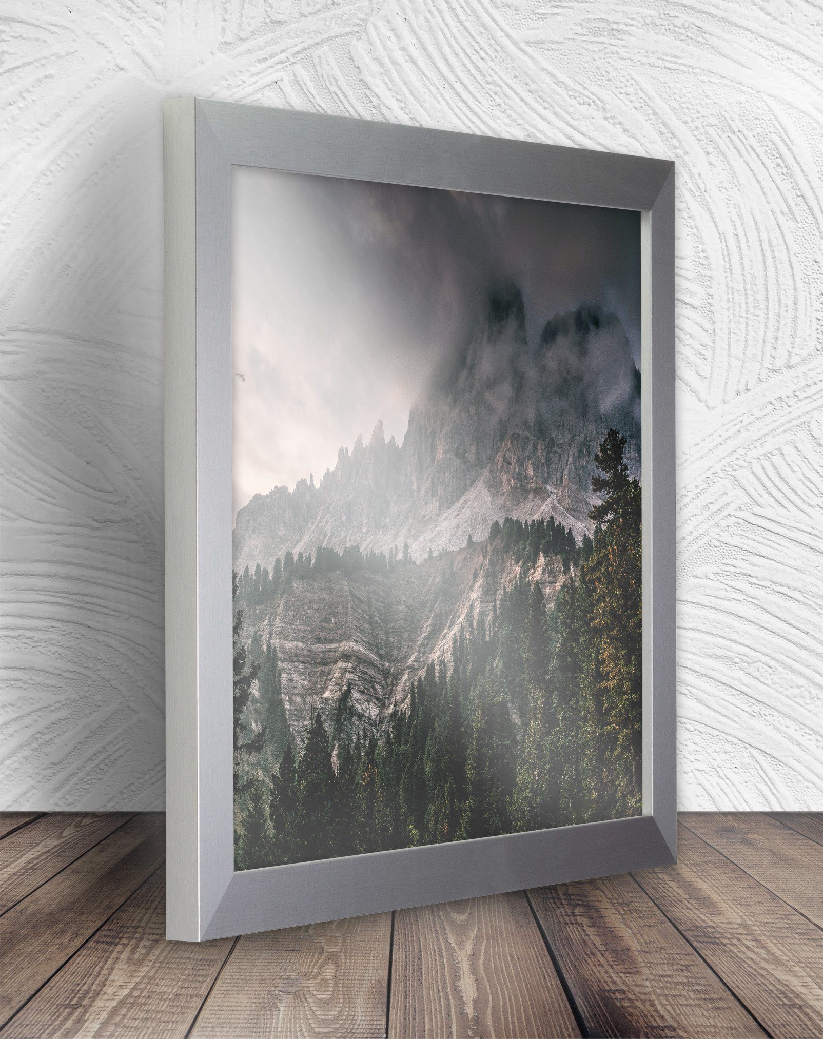 Einzelrahmen Bilderrahmen Oslo, (1 Stück), 80x80 cm, Alu geschliffen, MDF günstig online kaufen